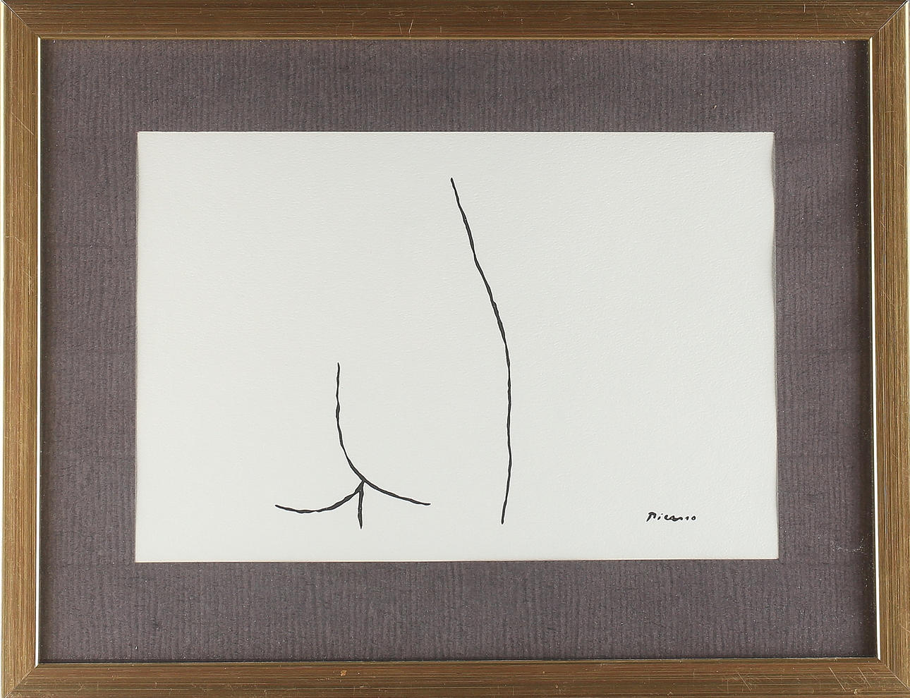 PABLO PICASSO. Litografiskt tryck, 2 st, signerad Picasso i trycket.