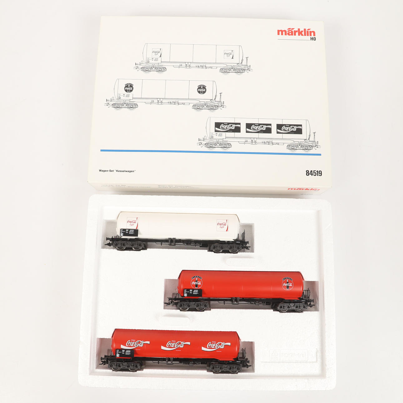 MARKLIN. 3 tank wagons, “Coca-Cola”, 84519, original packaging. Toys ...