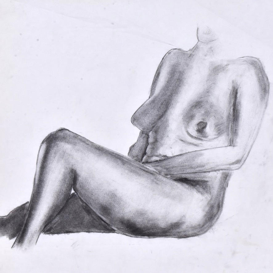 OKÄND KONSTNÄR. Pencil drawing.