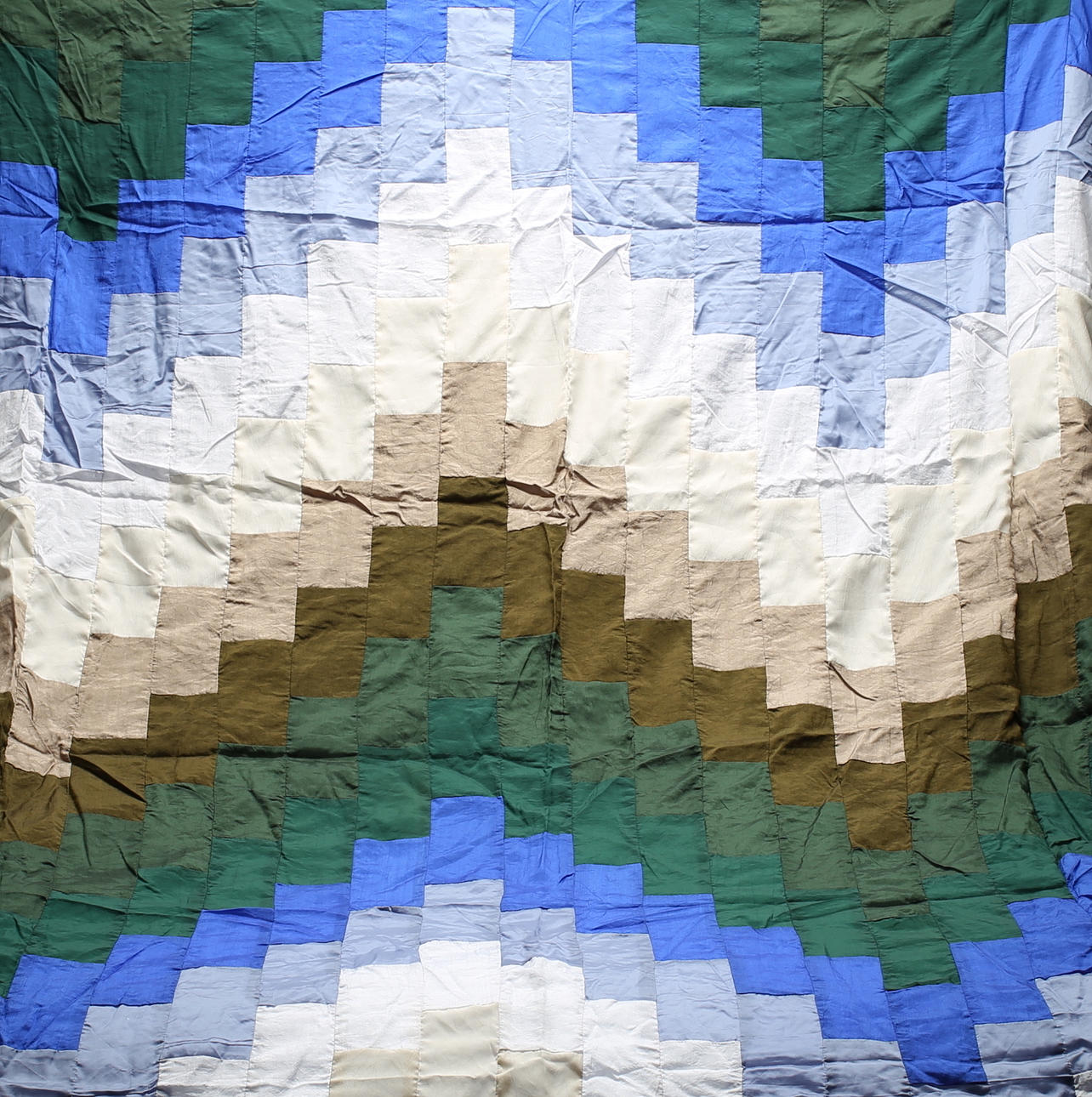 ÖVERKAST, siden/viskos, bargelloteknik, 220 x 200 cm.