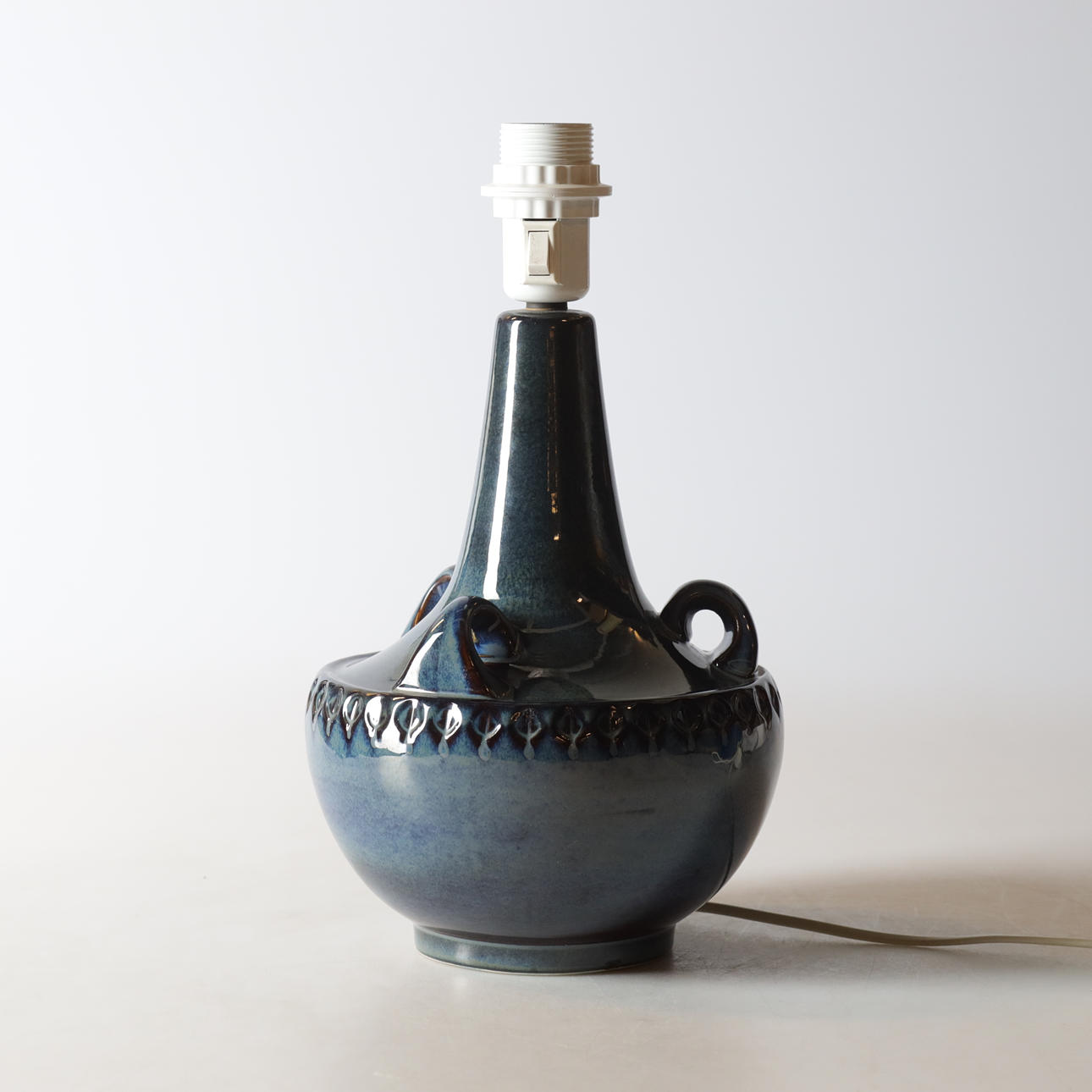 A stoneware table lamp, Söholm, Denmark, 1960/70's.