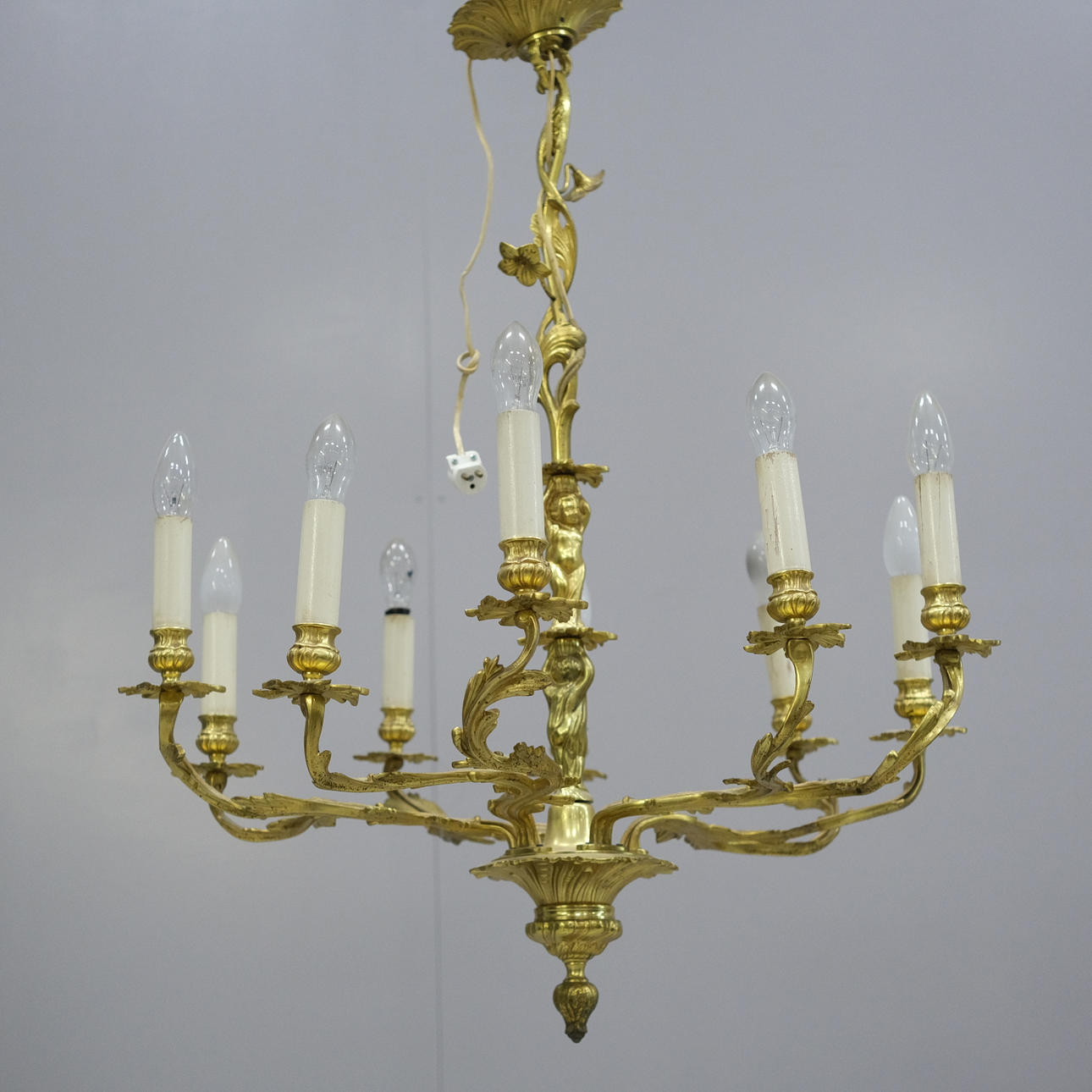 LÁMPARA DE ARAÑA, ESTILO NEORROCOCÓ.