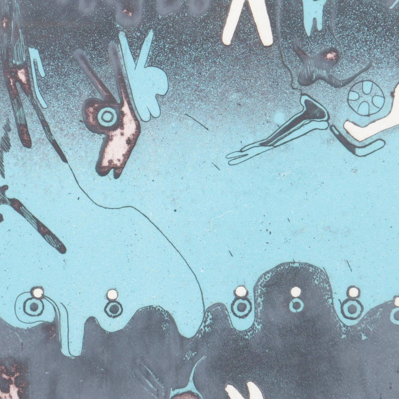 NILS GUNNAR STENQVIST. Färgetsning, "Cell", signerad, numrerad 249/320 samt daterad 1972.