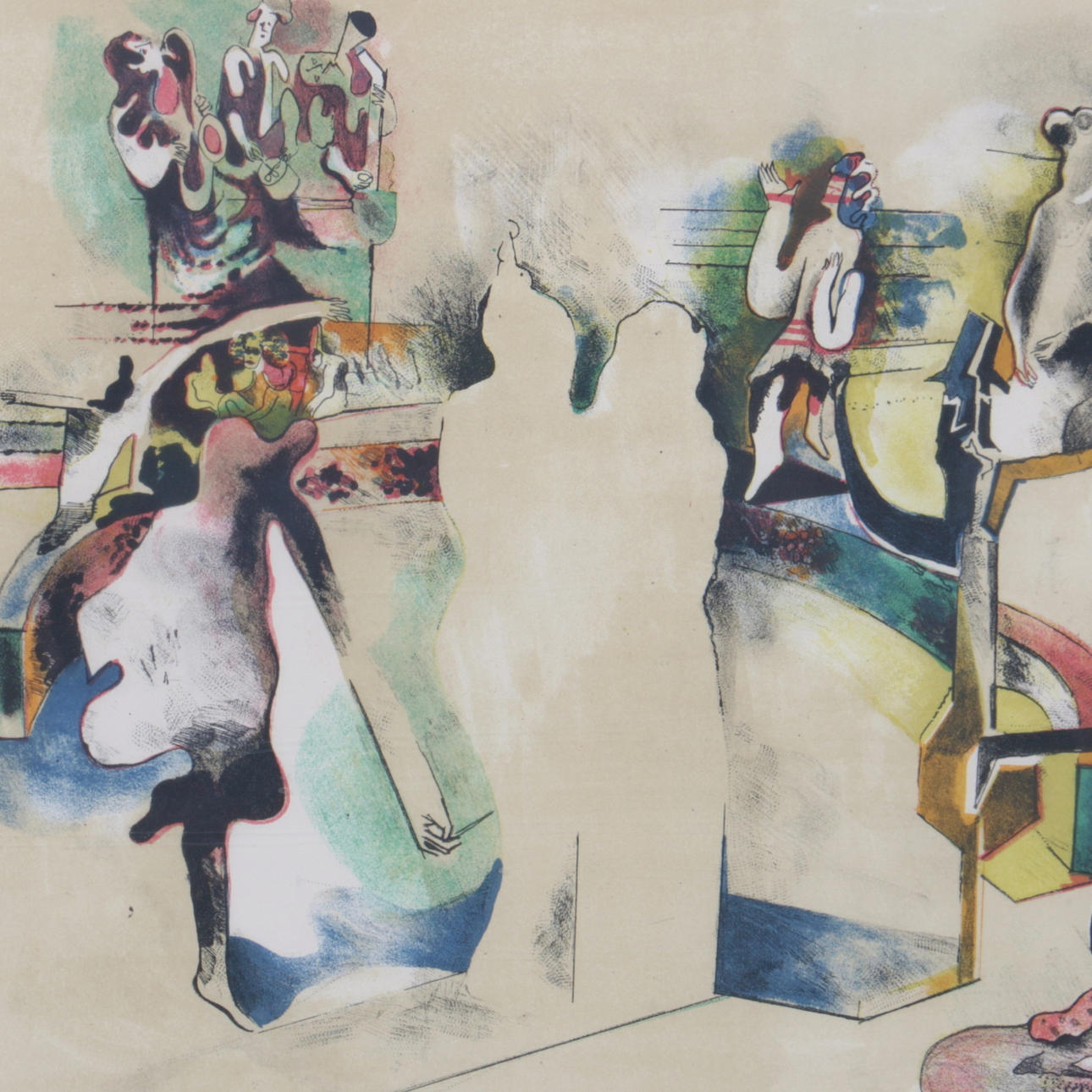 PARTI KONST, 10 delar, mestadels Litografier, 1900-tal.