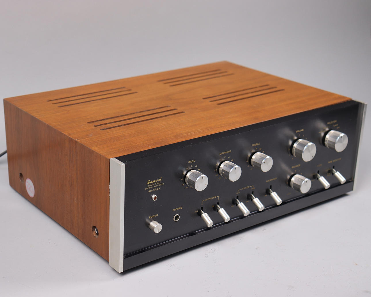SANSUI SOLID STATE AU-555A STEREOFORSTÆRKER, 1971-73.