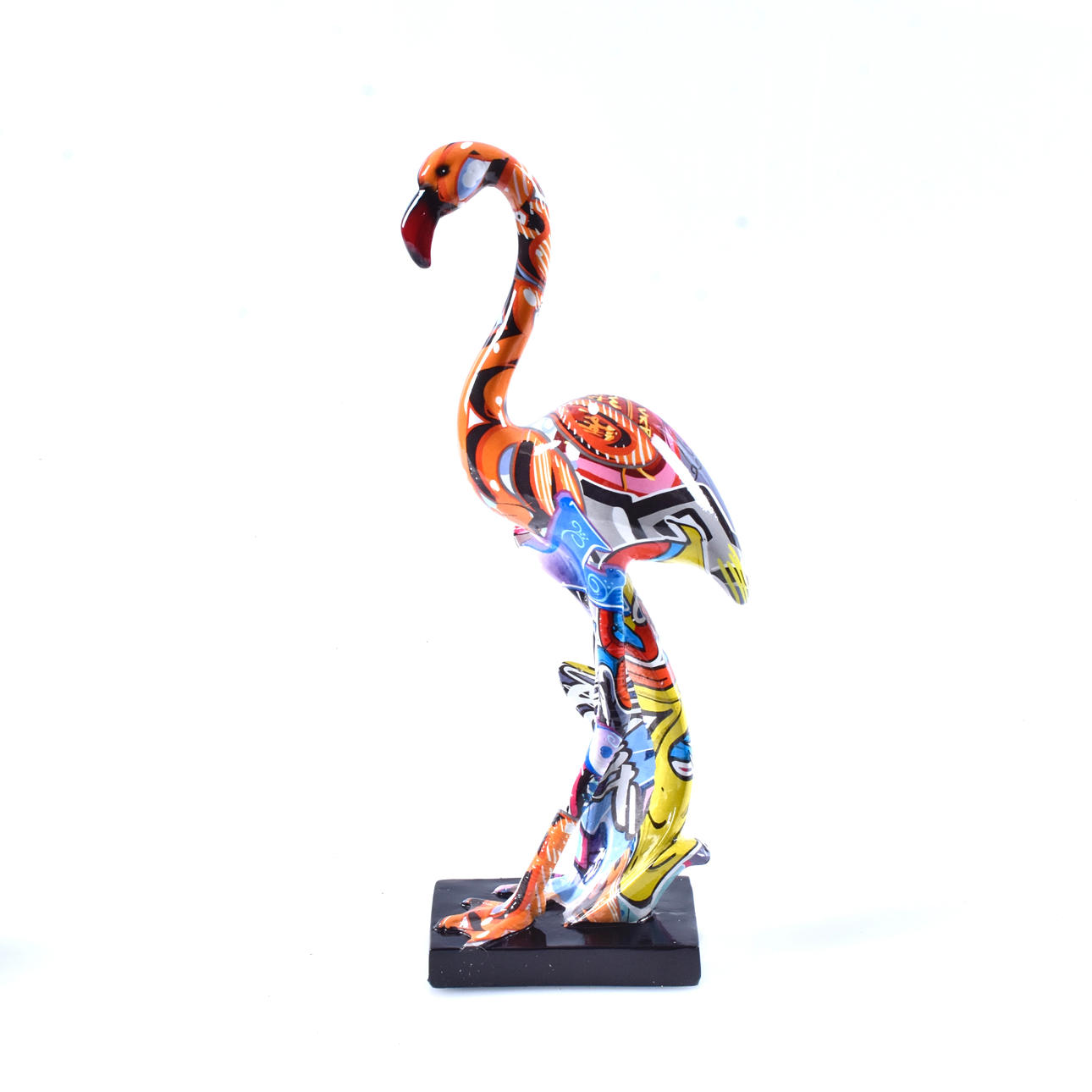 SKULPTUR, polyresin, Pop art, "Flamingo".