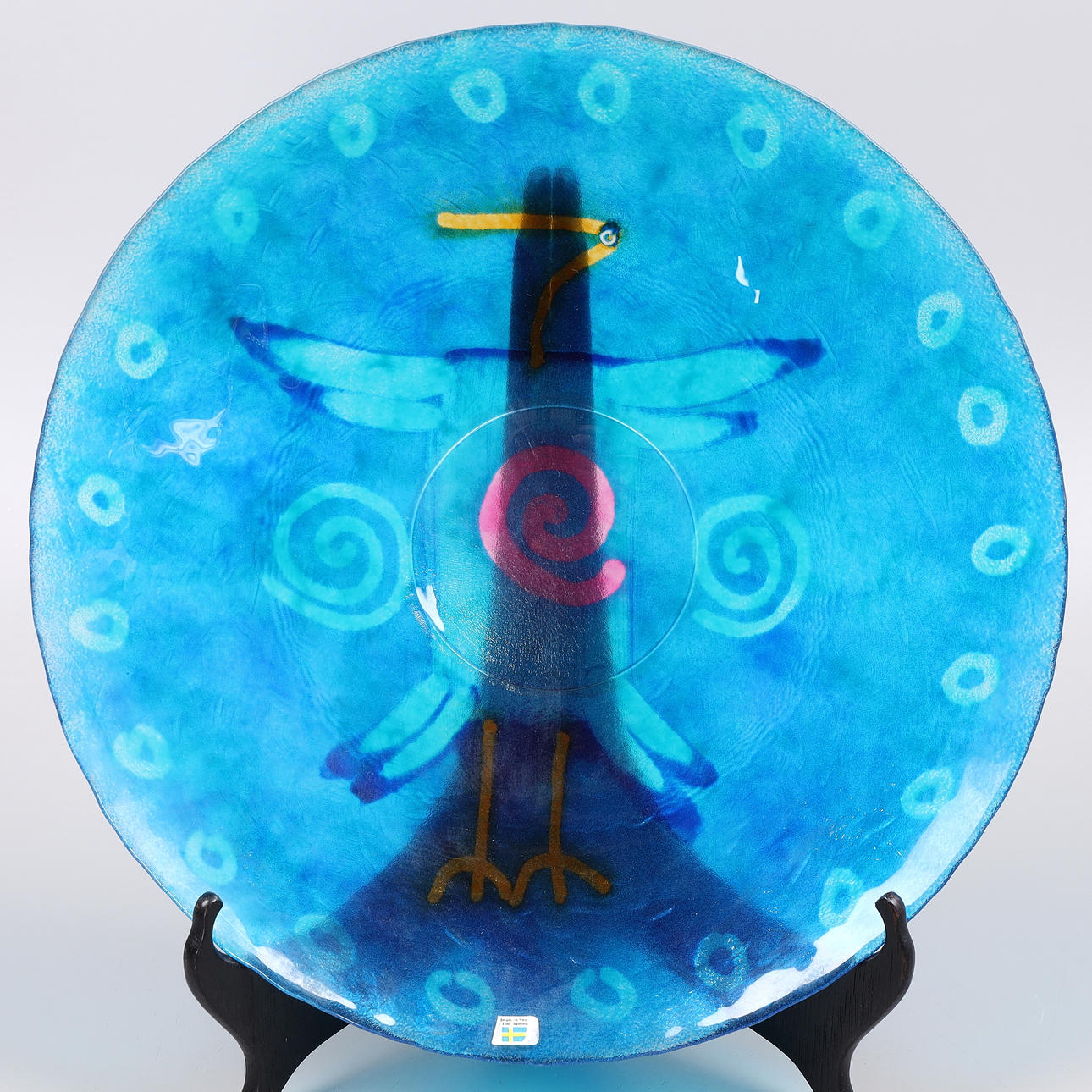 JAN WIBERG. Fat, konstglas, Lindshammar.