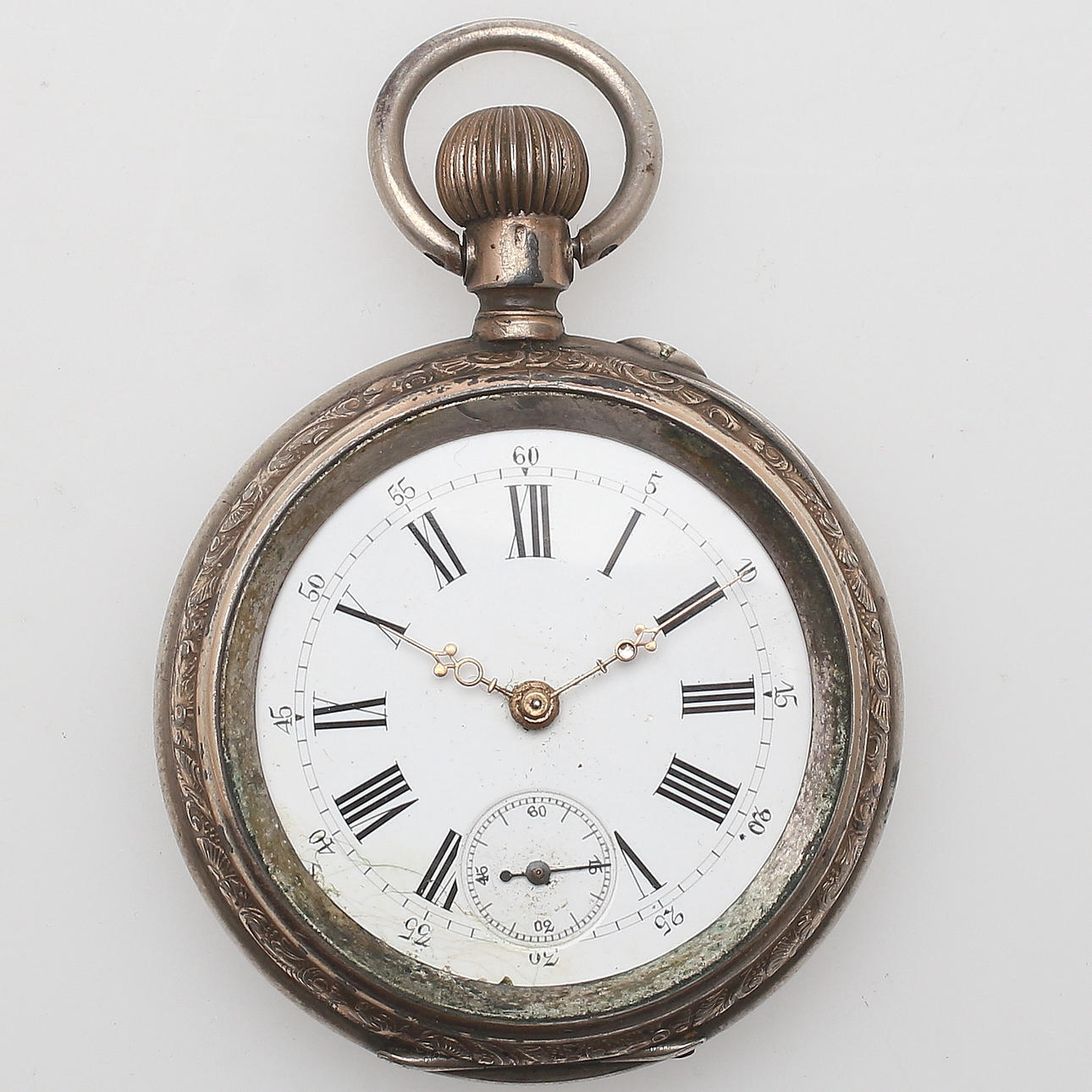 POCKET WATCH, silver, probably early 20th century.