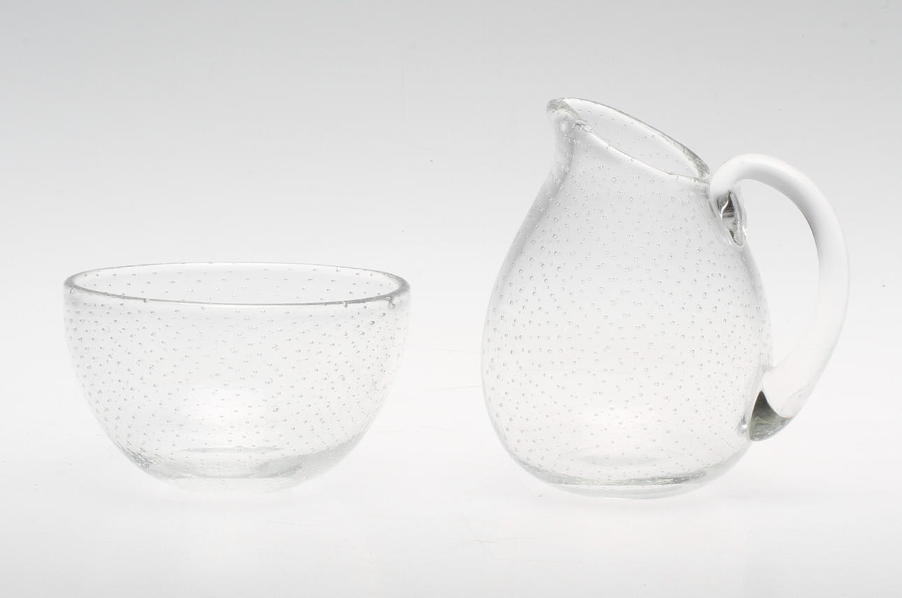 GRÄDDSNÄCKA OCH SOCKERSKÅL, glas, Gunnel Nyman.