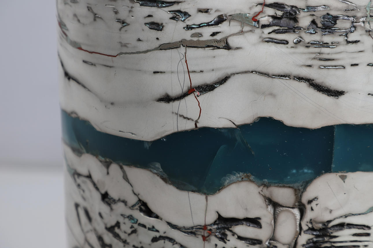 PETER HAYES (B1946) - LARGE RAKU SCULPTURE. Ceramics & Porcelain ...