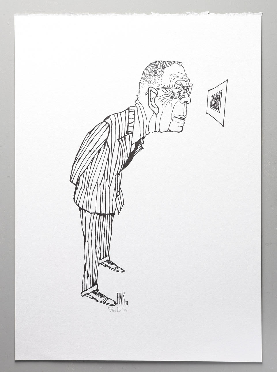 EWERT KARLSSON. Lithograph, signed EWK 71.