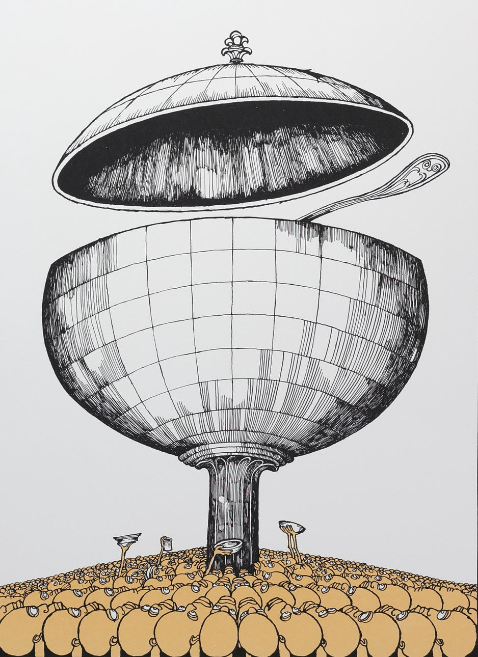 EWERT KARLSSON. Lithograph, signed EWK 81.