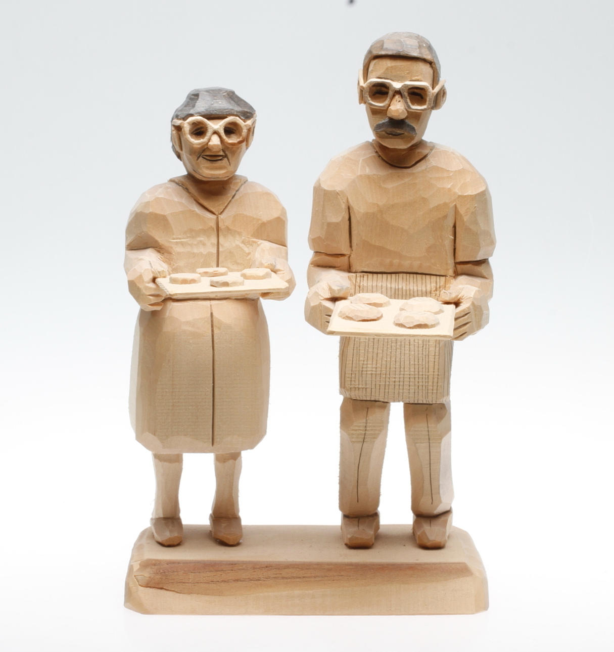 BIRGER "TÄLG BIRGER" SVANTESSON, LJUNGSBRO. Skulptur, snidat trä, signerad BS och daterad 95.