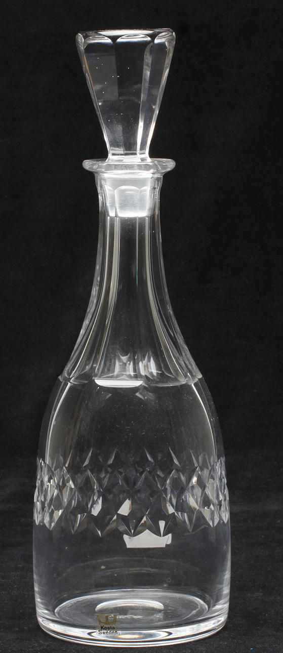 KARAFF, glas, Kosta, 1900-tal.
