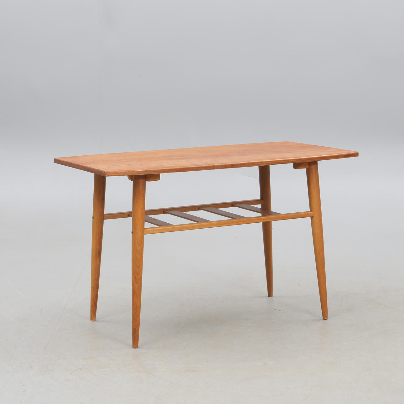 SOFABORD, teak, hylde.