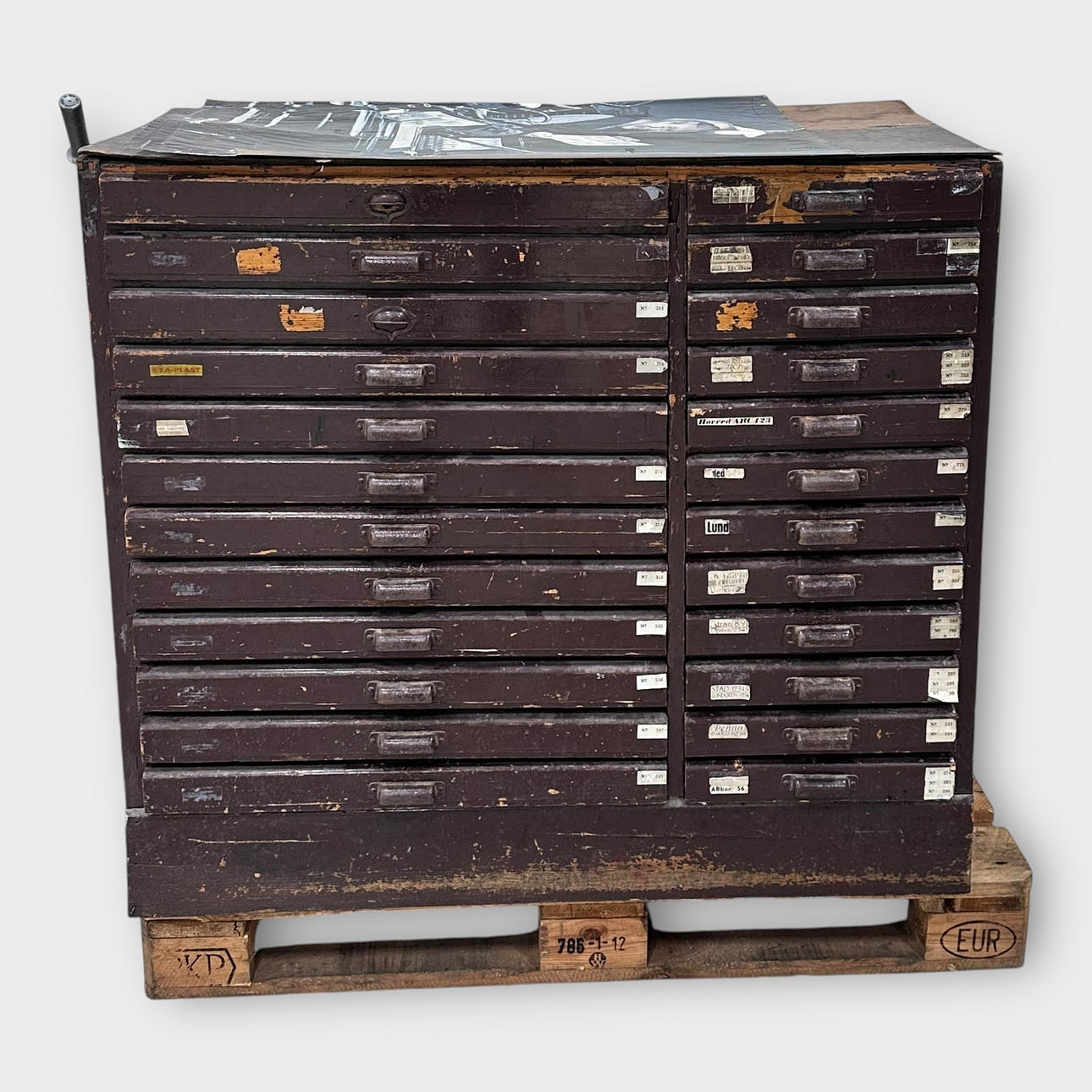 Una imprenta, primera mitad del siglo XX.