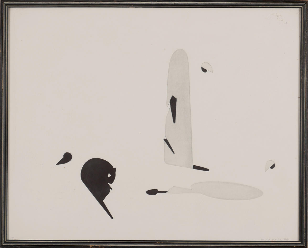 JAN MANKER. Etching, signed Jan Manker 1964.