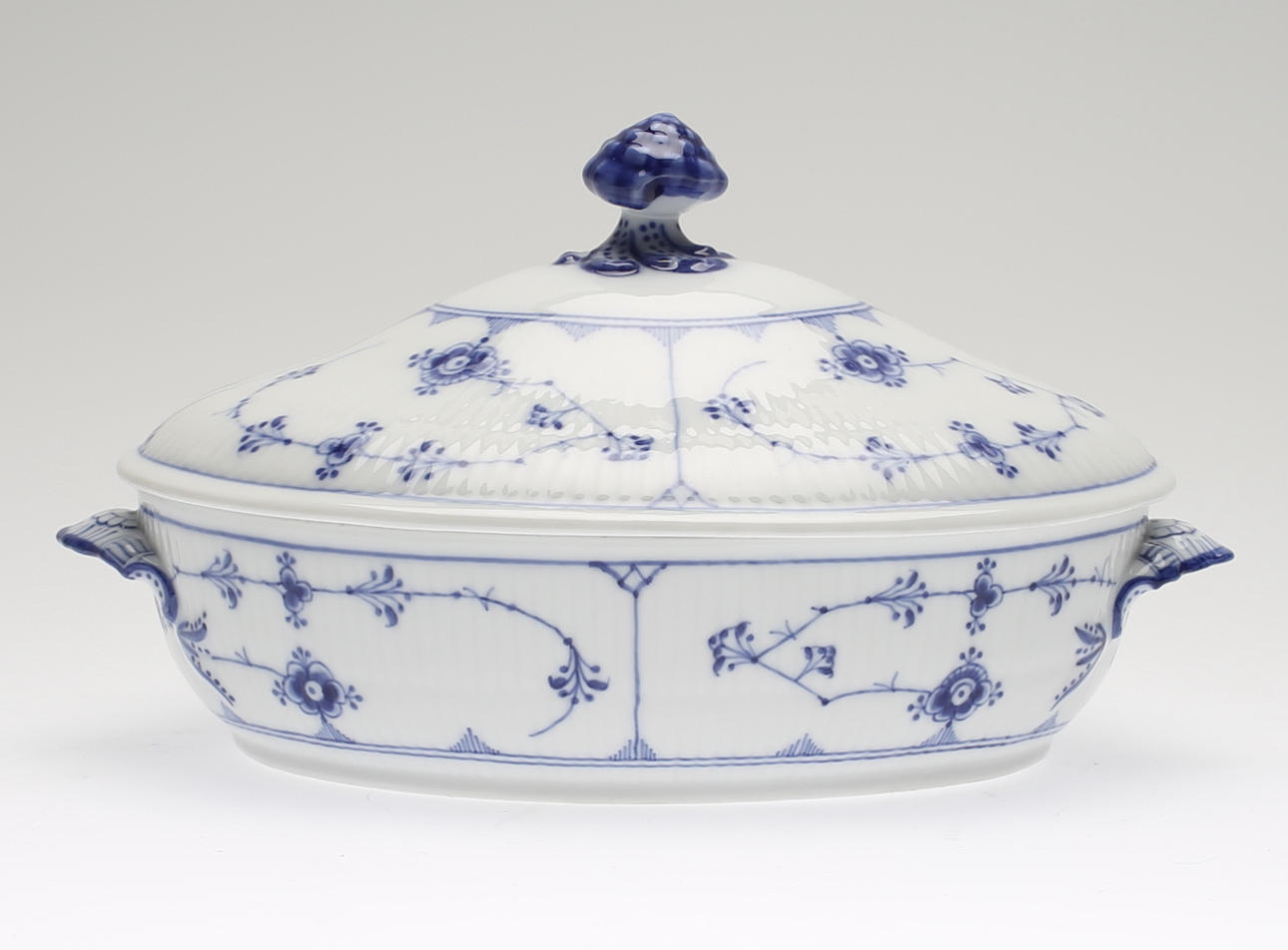 SKÅL med LOCK, Musselmalet, Royal Copenhagen.