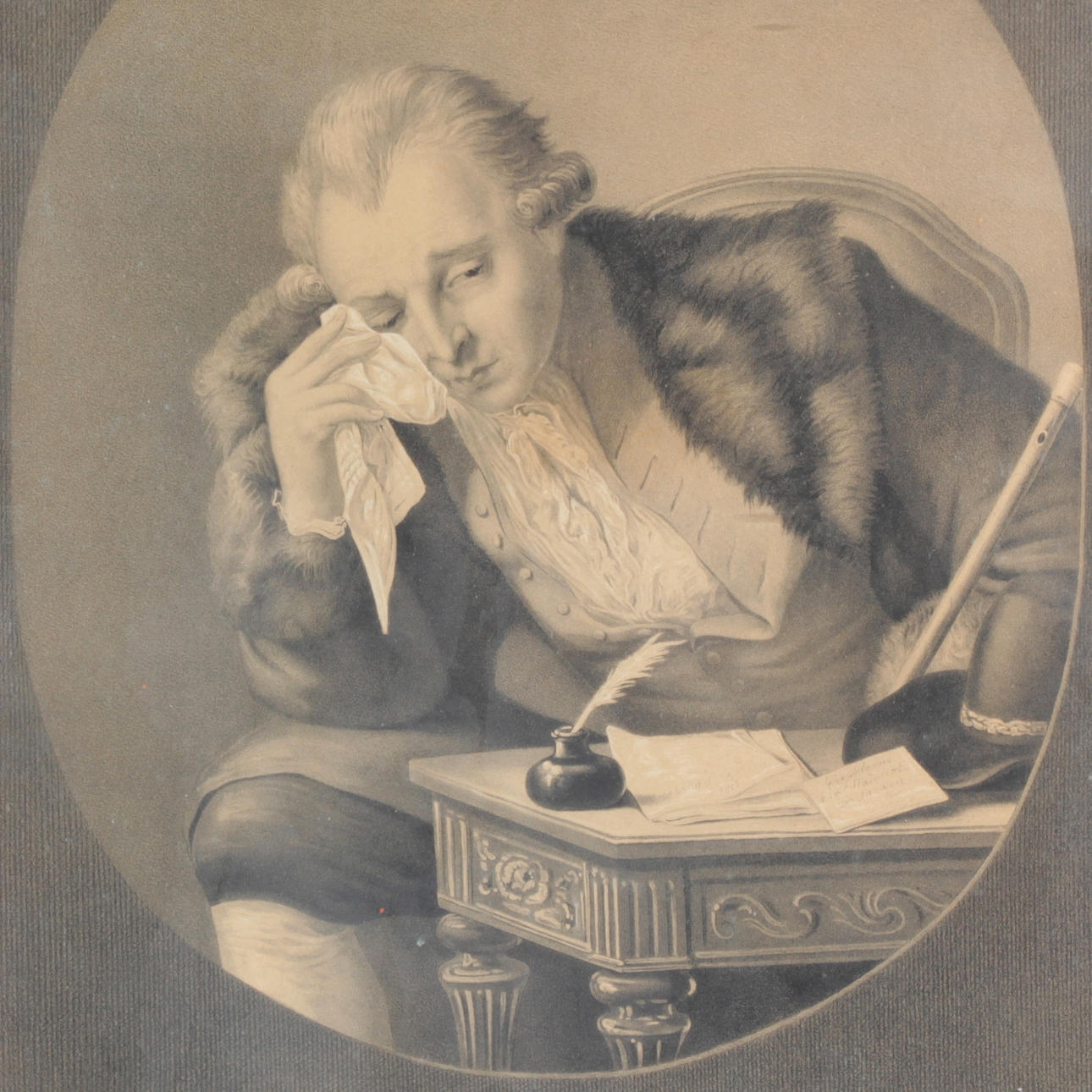 GRAFISKT BLAD, Cm Bellman, Oscar Cardon lith., tryckt hos A M Spong, 1800-tal.