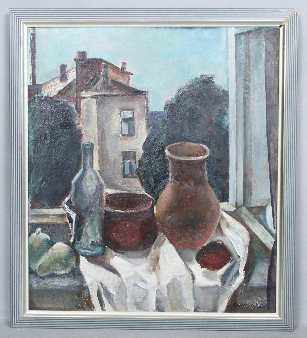 DMITRI FLIEGONTOV (1957). Öl auf Platte, '' Ohne Titel ''.