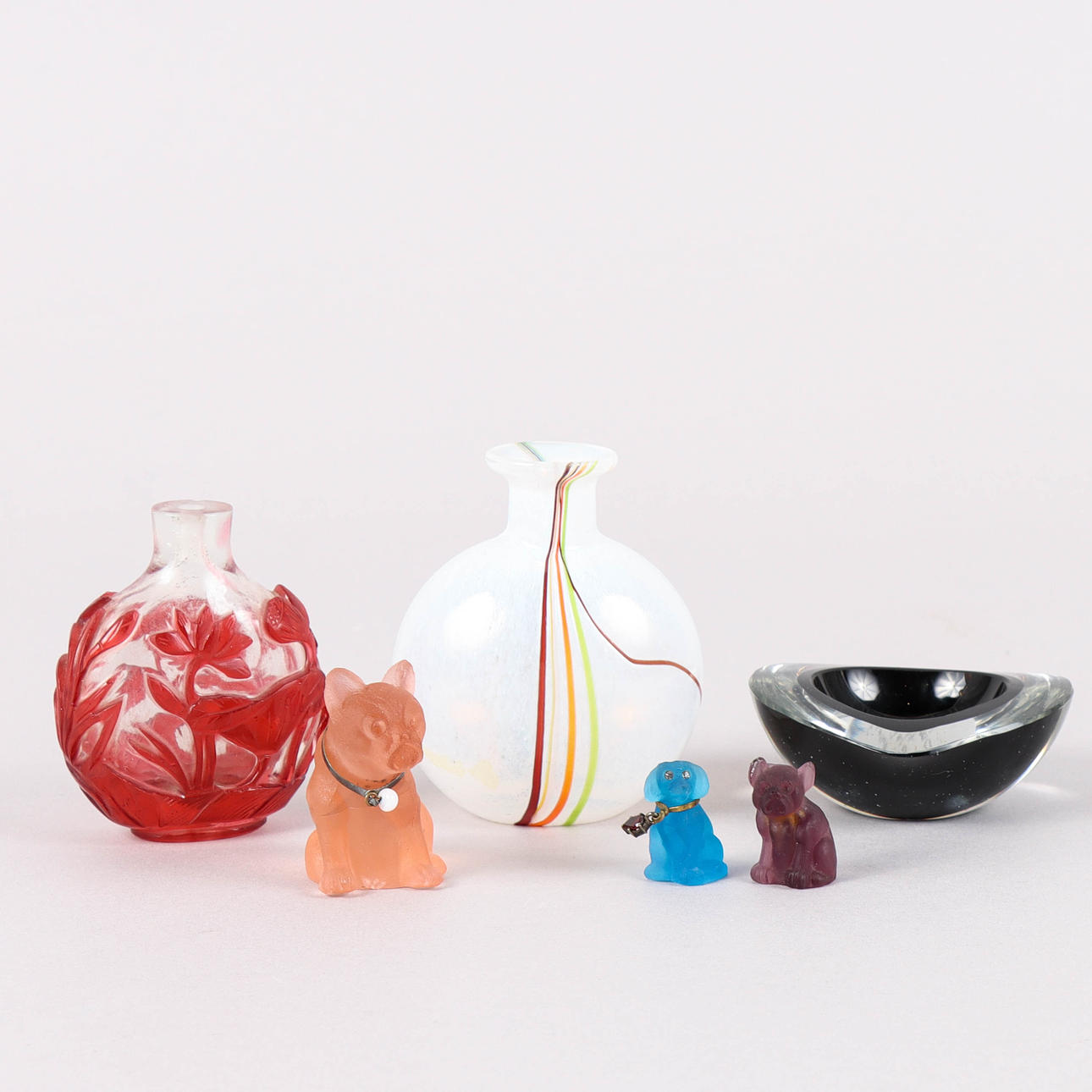 GLASMINIATUREN 6 Stück.