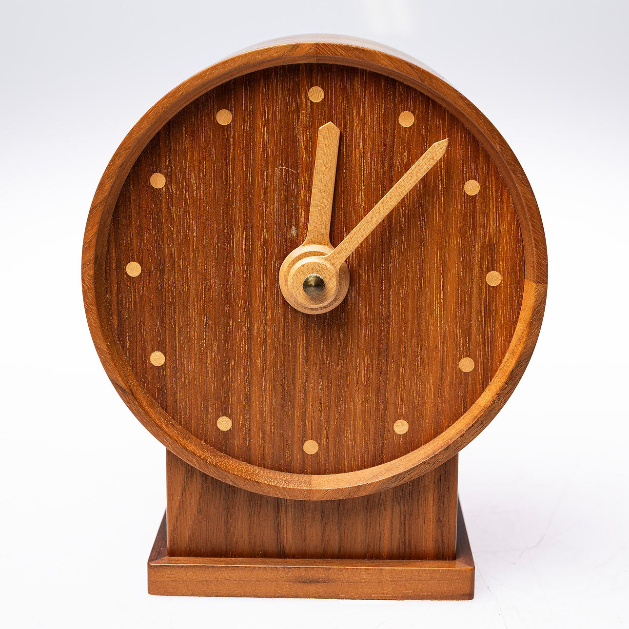 SVEN OLOF ANDERSSON. Table clock, teak, Borlänge.