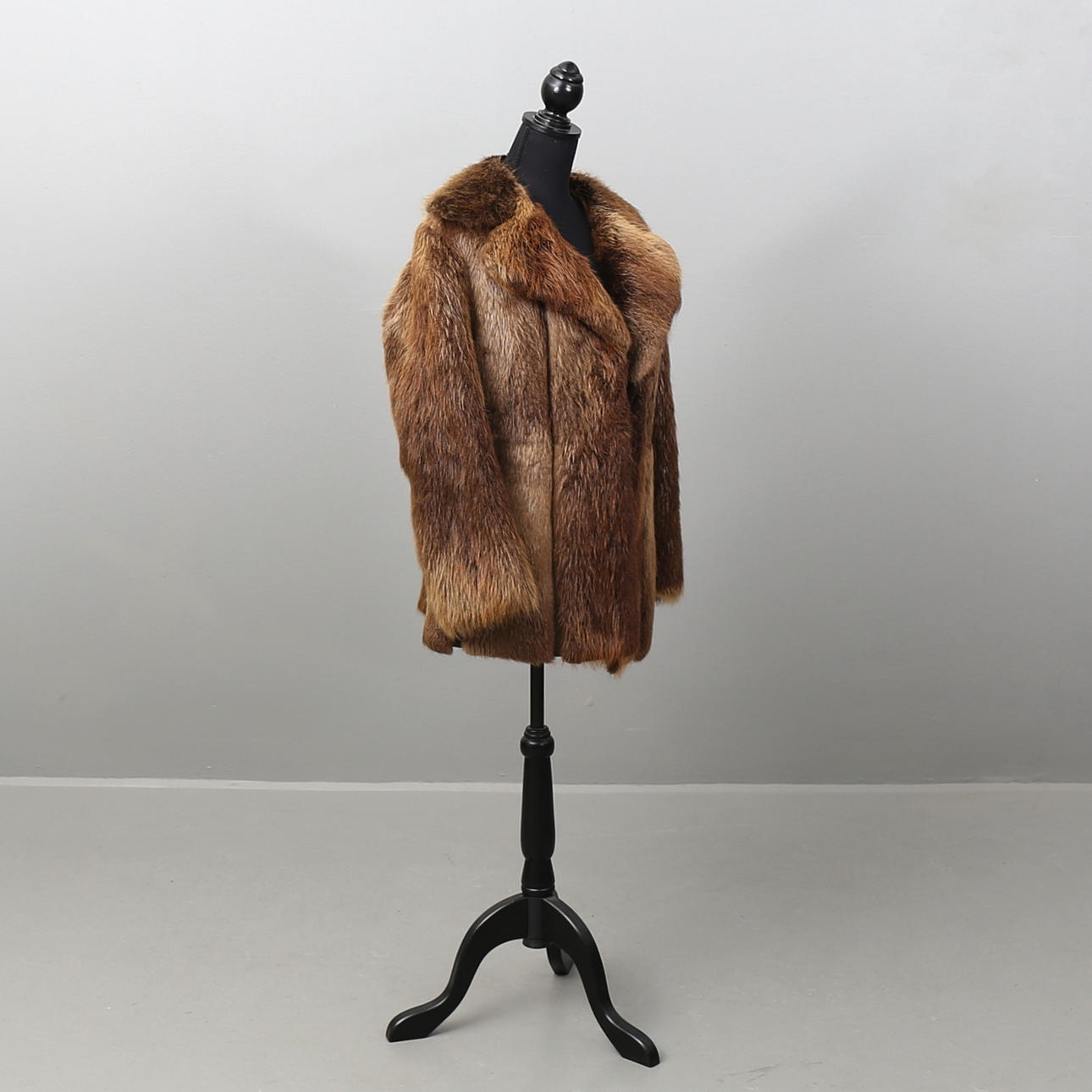 PÄLSKAPPA i sjubb och mocka, storlek 38/40.