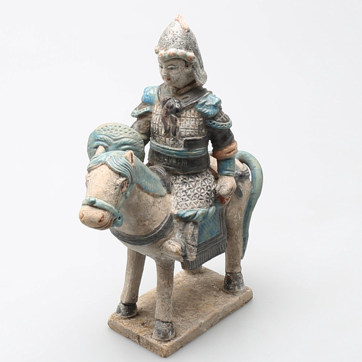 GRAVFIGUR i terracotta, sen Ming dynasti, (1368-1644), Kina.