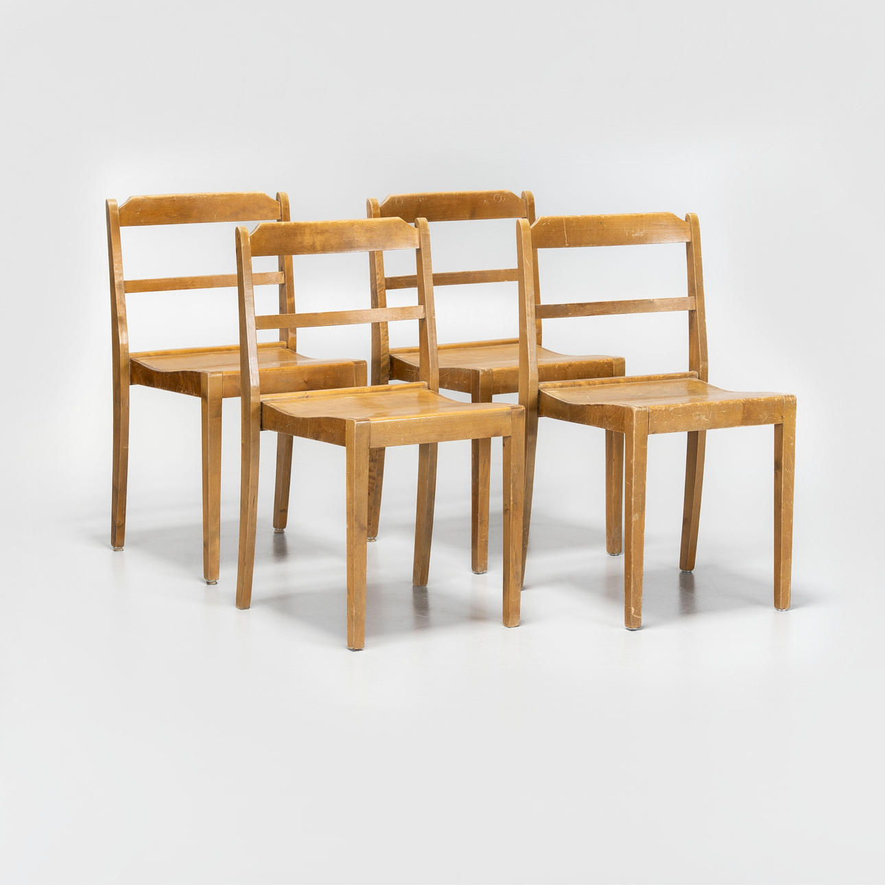 ORCHESTRA CHAIRS, 20th century 4pcs.