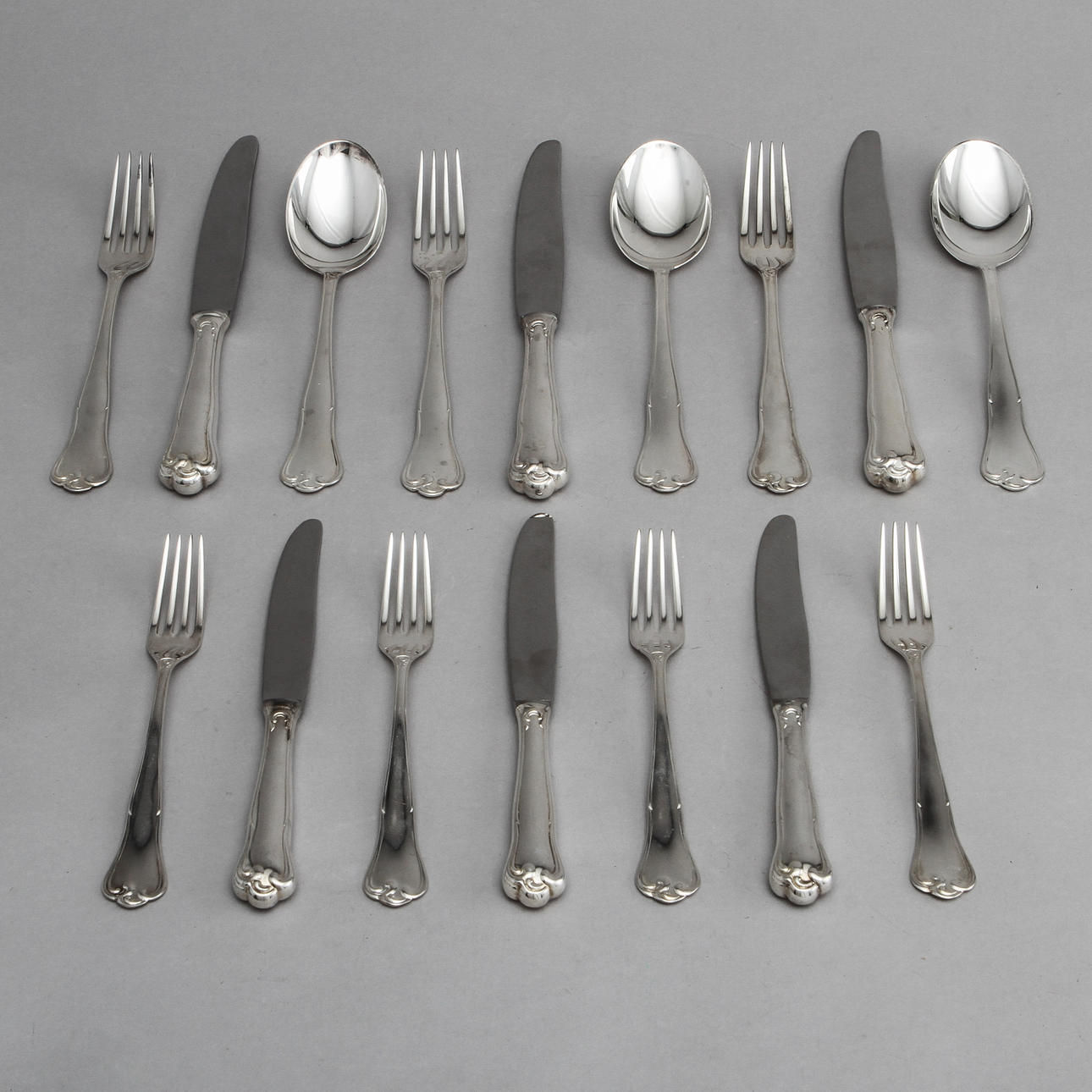 BESTICK, 16 delar, silver, "Symfoni",MEMA, totalvikt ca 500 gram.