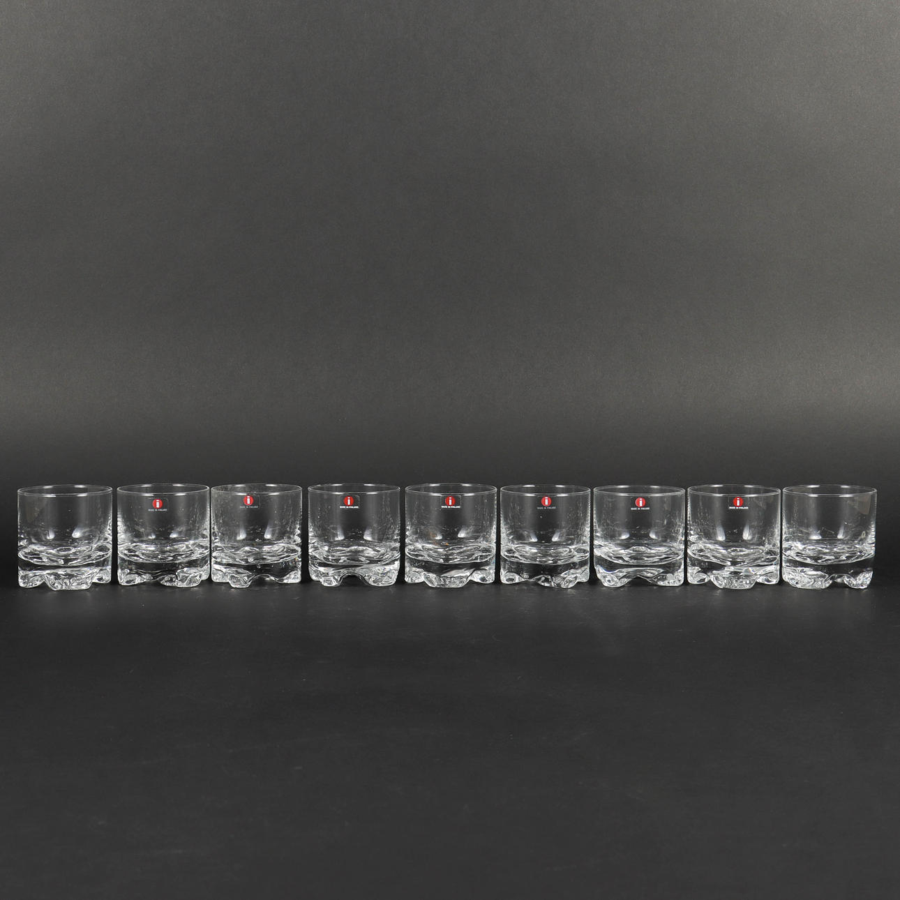 WHISKYGLAS 9 stycken, Iittala Gaissa.