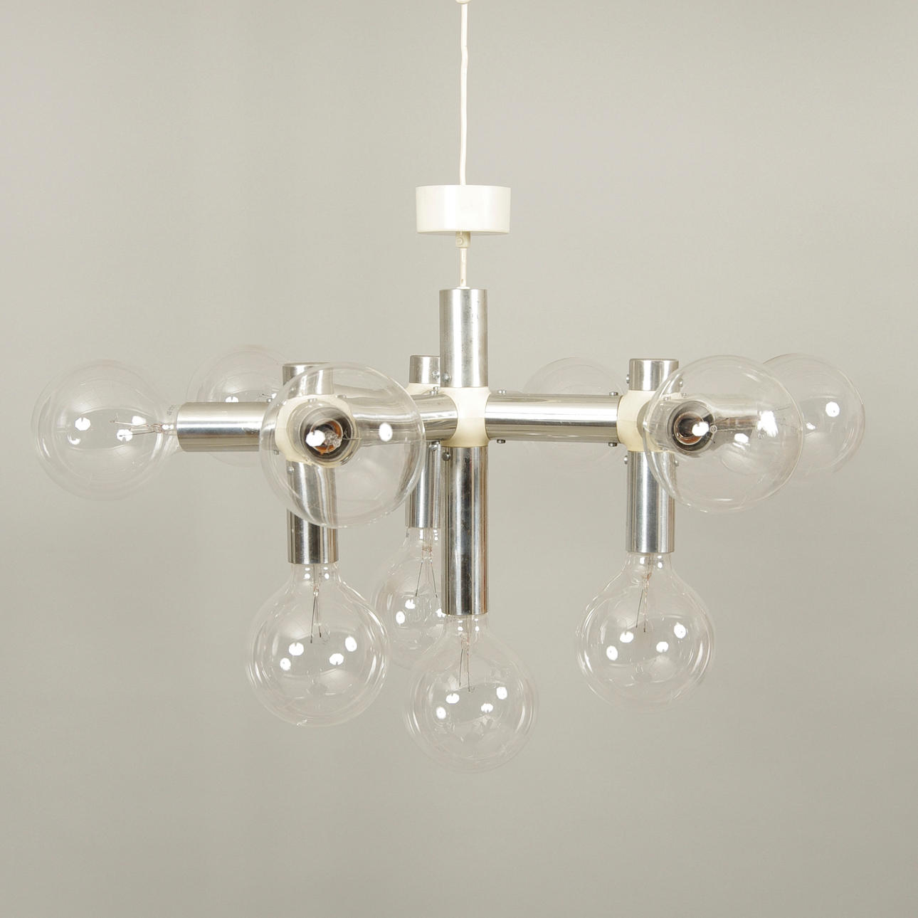 TAKARMATUR, plast/metall med glaskupor, 1970-tal.