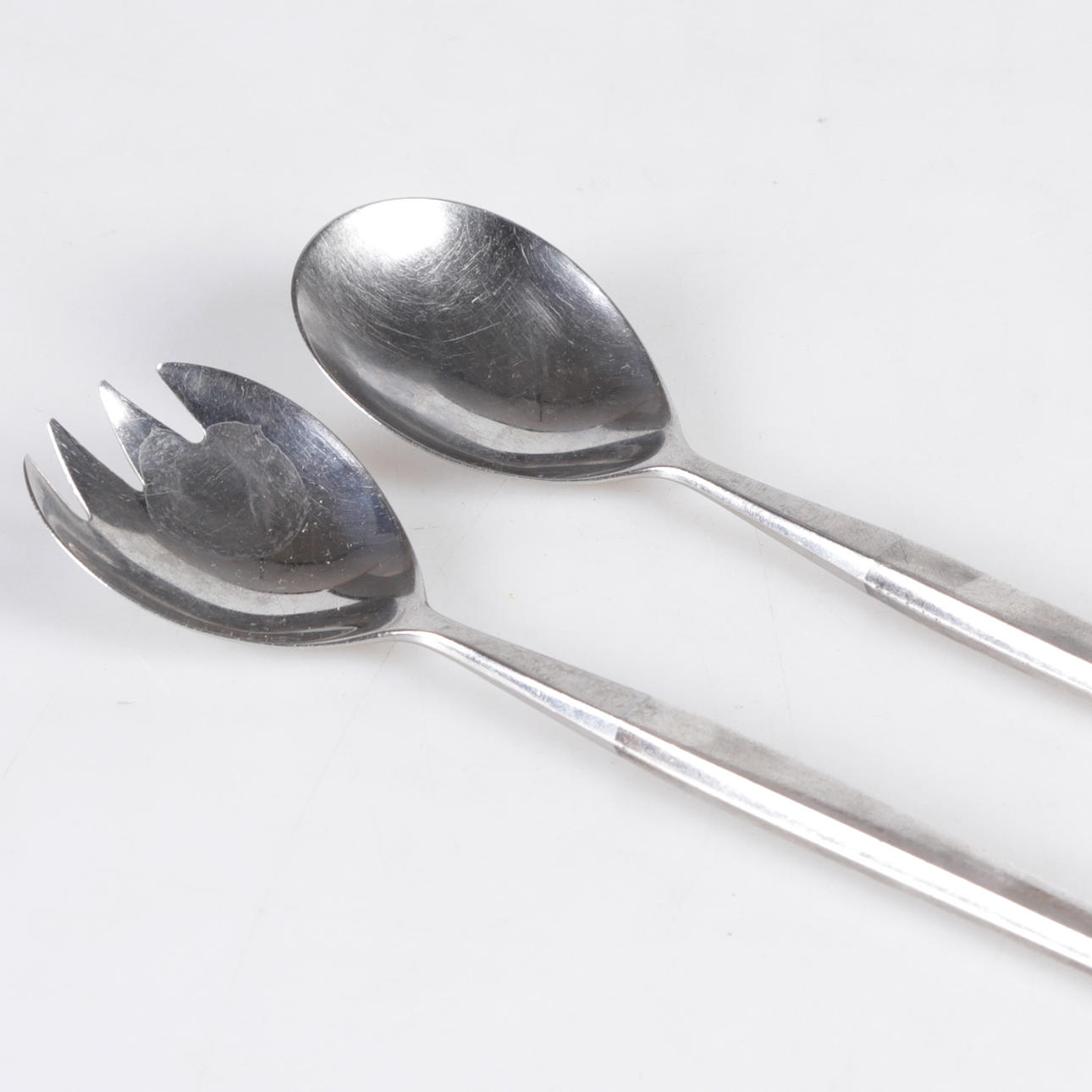 SALLADSBESTICK, 2 st. Steringsilver, Theresia Hvorslev, 1964.