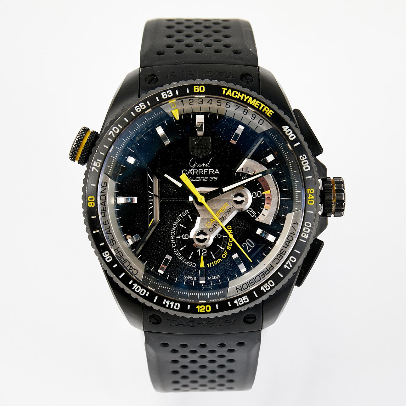 TAG HEUER, grand carrera, caliber 36, chronometer, chronograph, automatic.