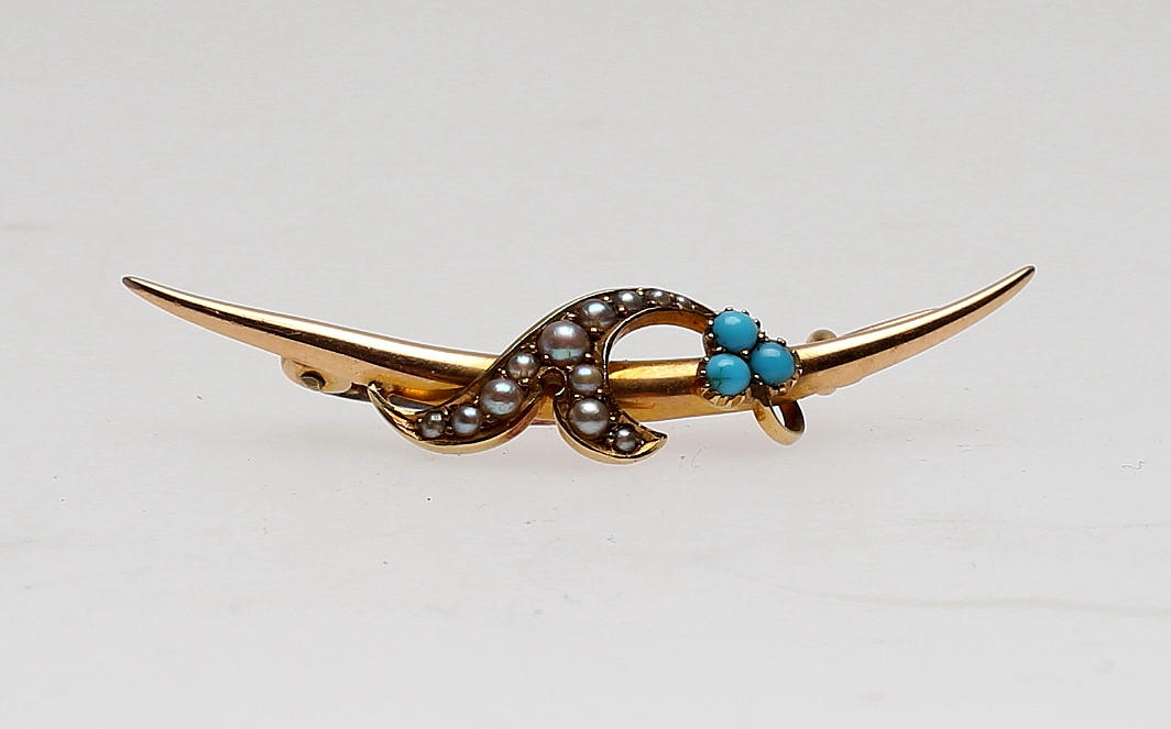 BROSCH, guld 15K, troligtvis Ryssland.