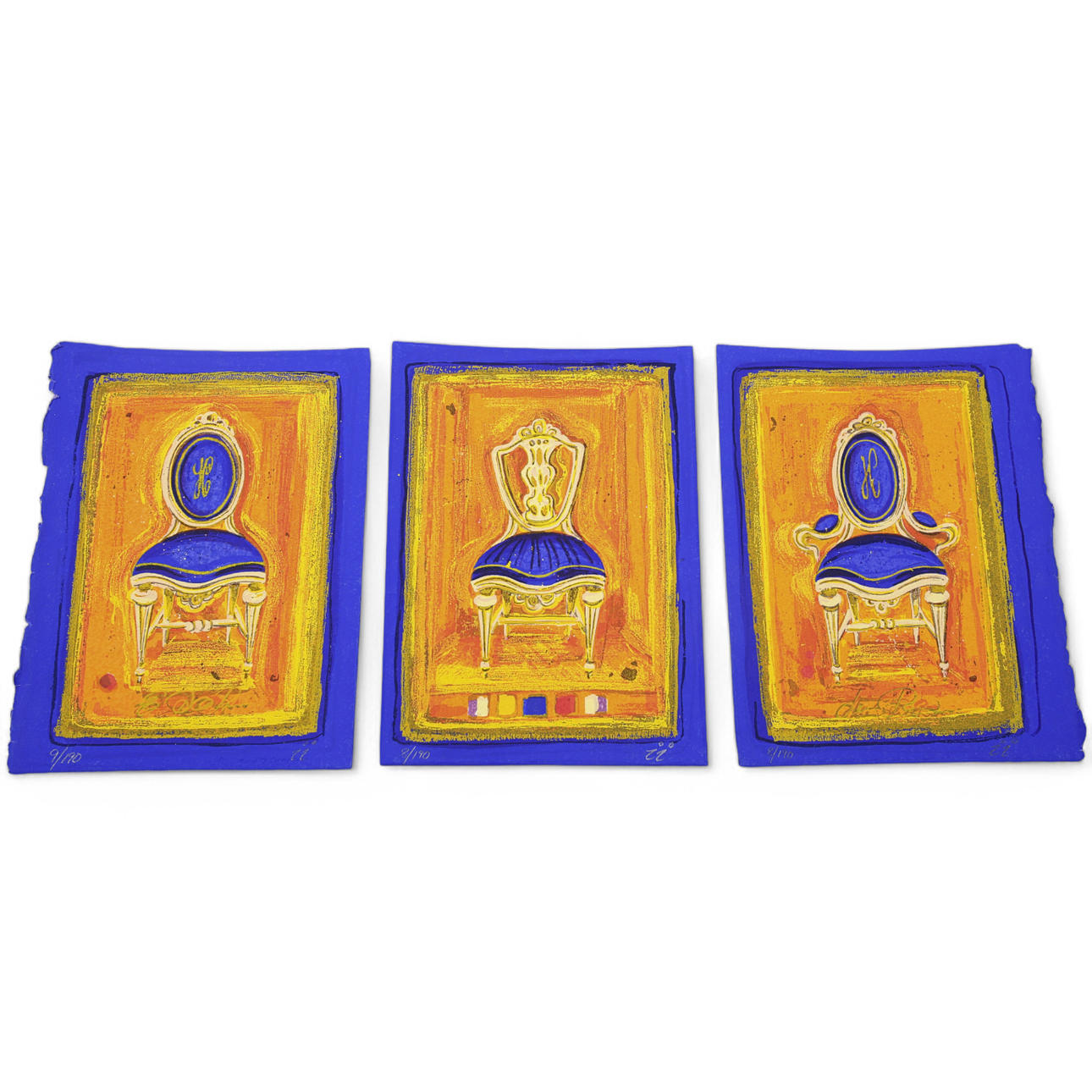 INGBRITT LAGERBERG. Screen prints numbered, monogram signed, 3 pieces.