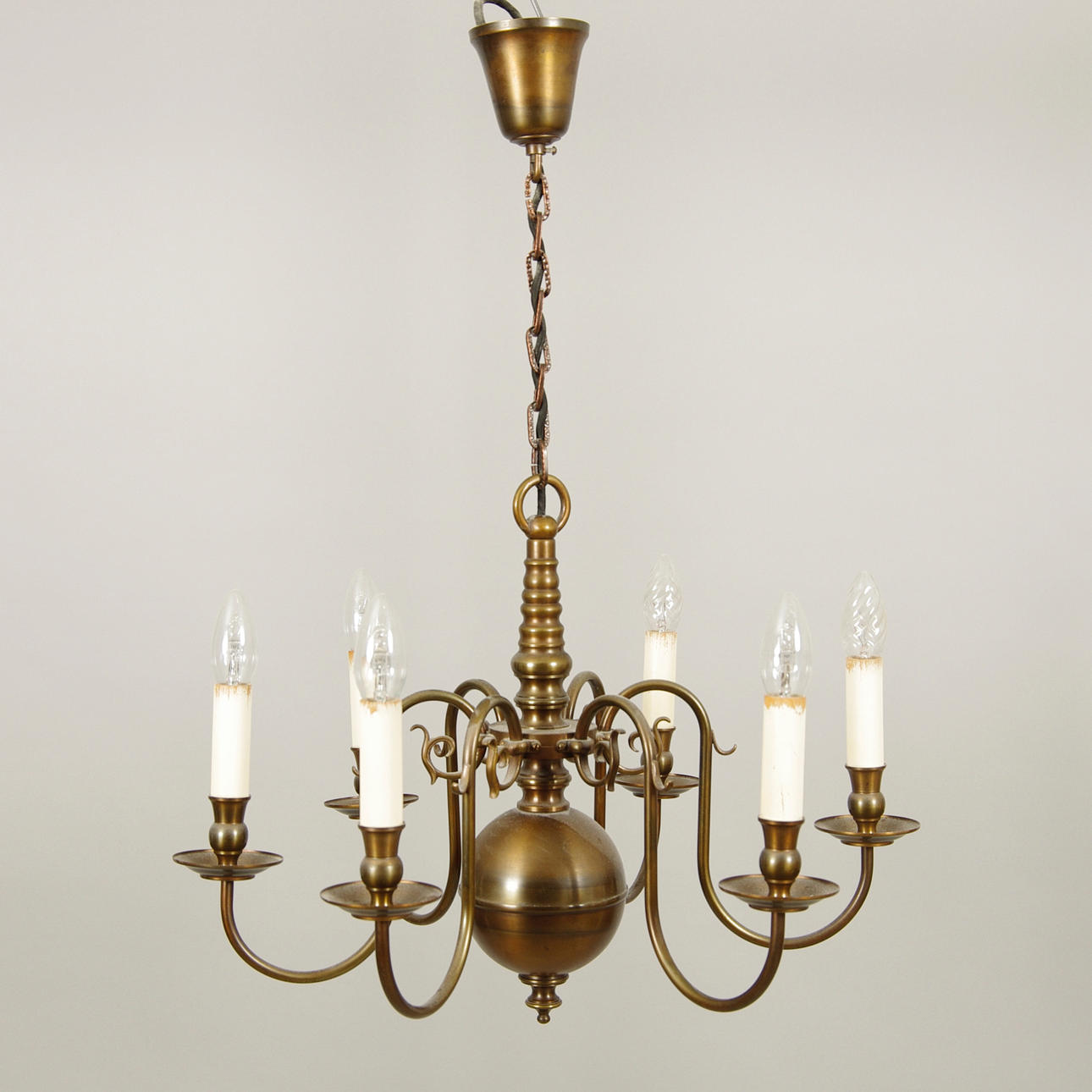 TAKKRONA, 6-armad, malm.