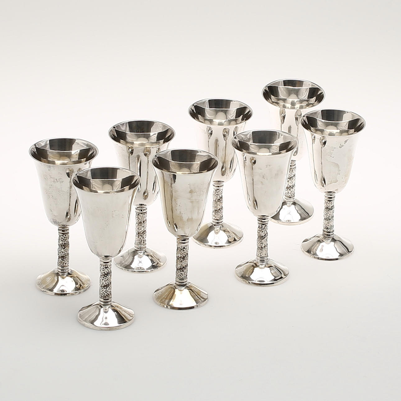 GLAS, nysilver, 8 st i etui.