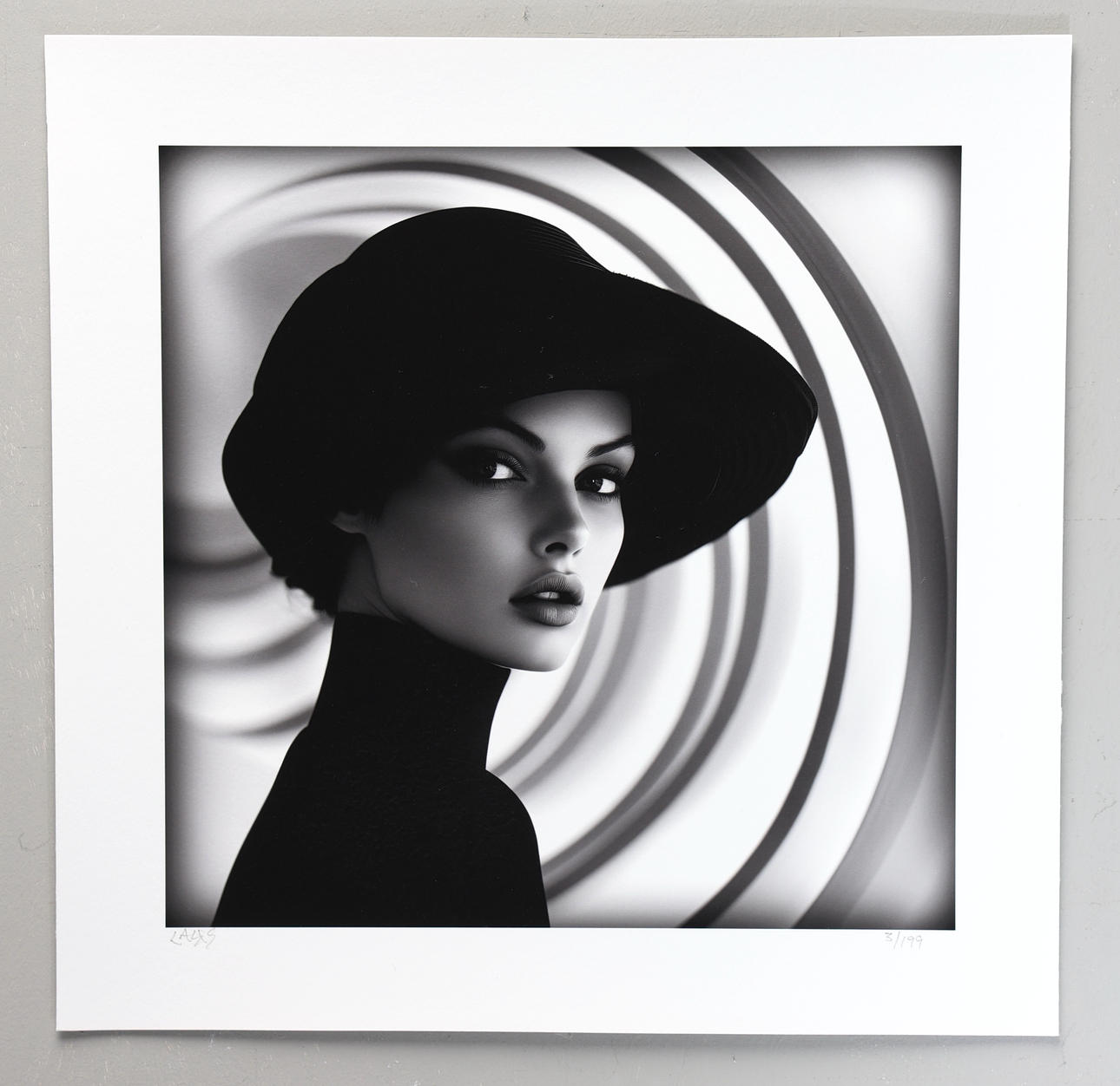 LARS TUNEBO. AI art, unframed, signed, numbered 3/199.