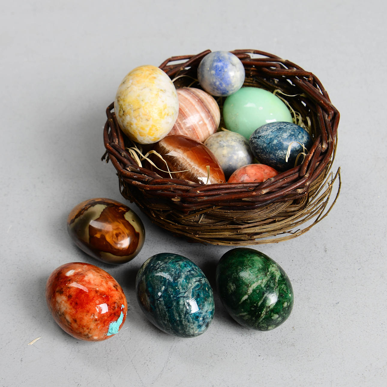 STENÄGG, 12 st, olika stensorter.