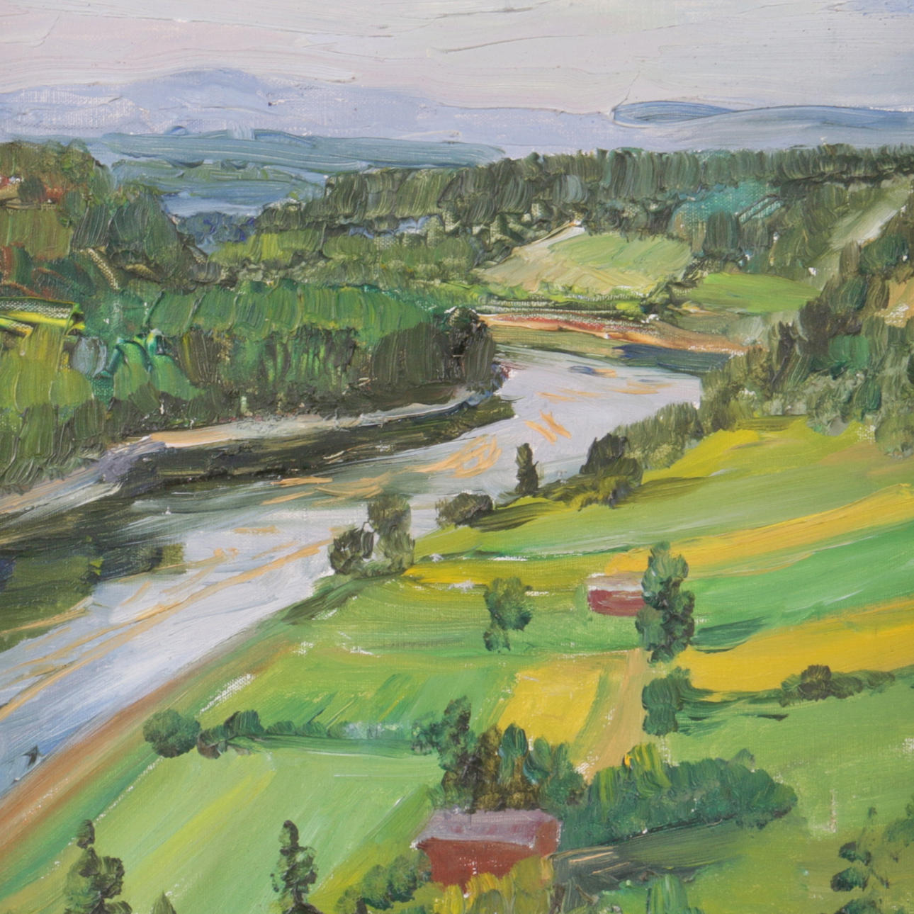 CARL EINAR "FIGGE" FREDRIKSSON. Olja på duk, "Ådalsliden", signerad samt daterad -42.