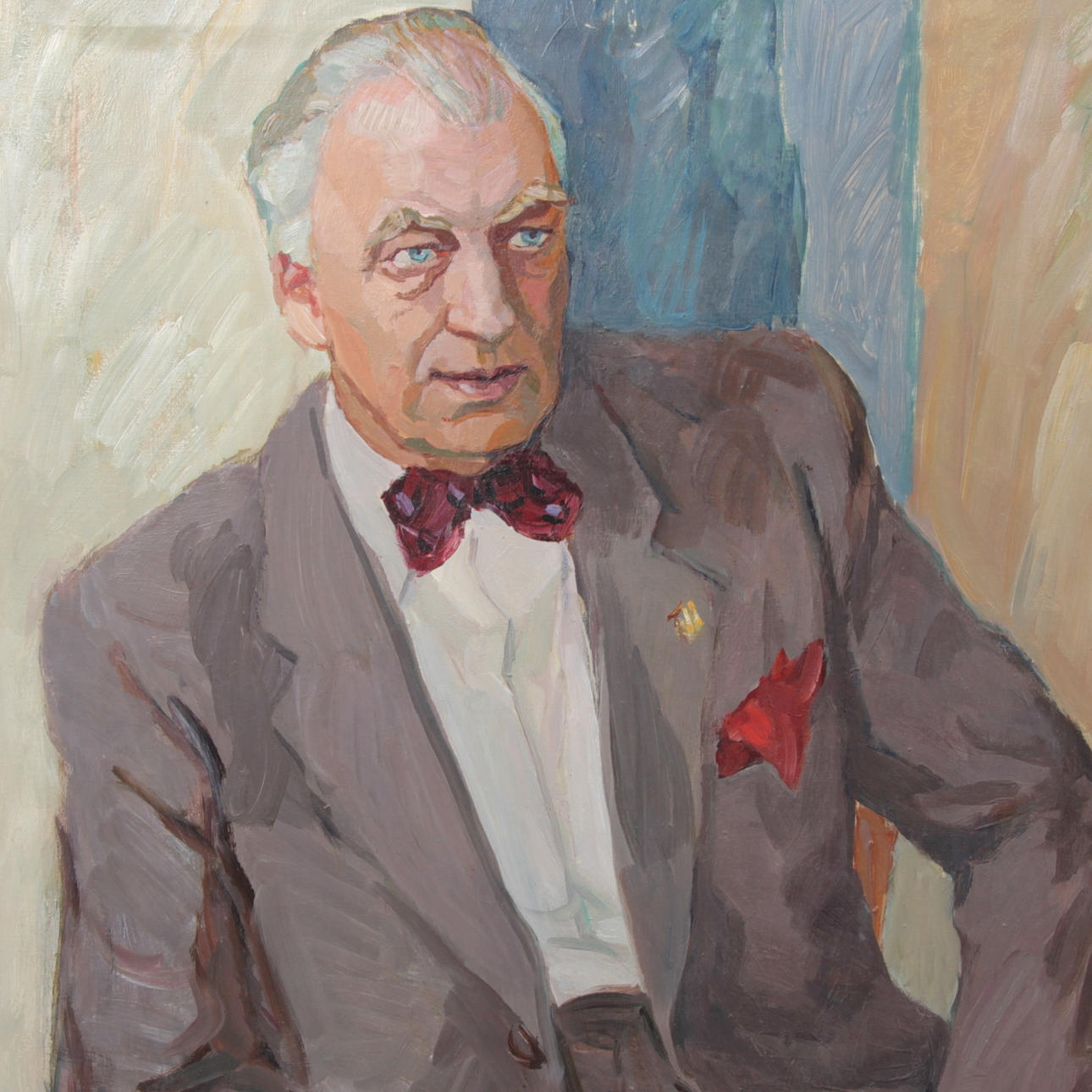 HARALD LINDBERG. Olja på duk, porträtt, signerad samt daterad 1953.