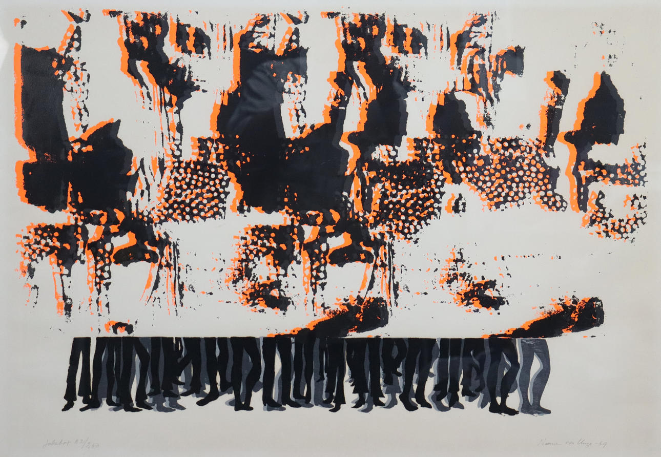 INGRID NUNNE VON UNGE silkscreen, composition.