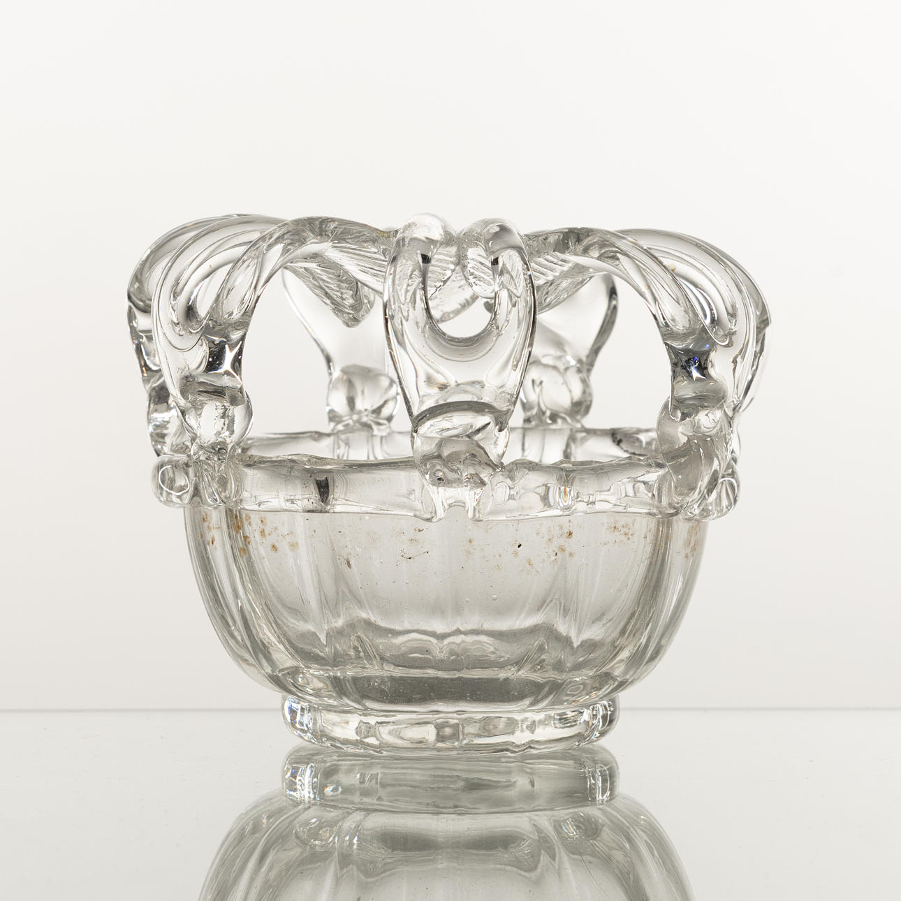 BRUDKRONA, glas, 1800-tal.