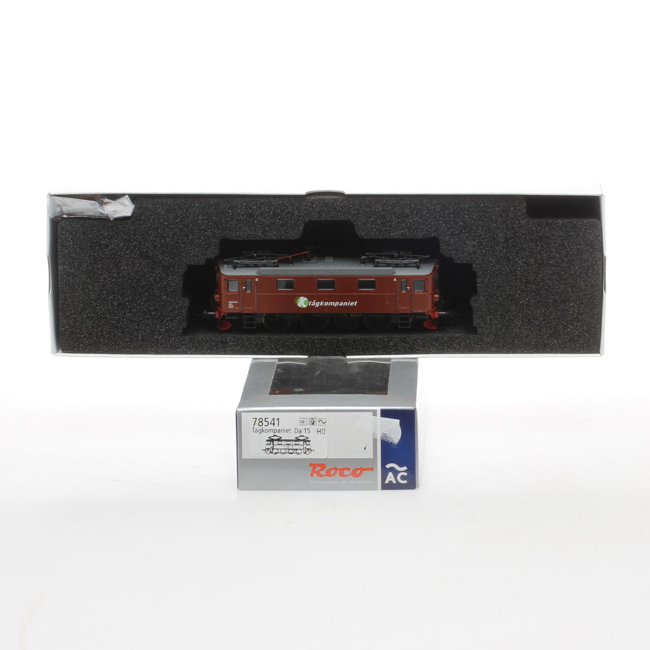 ROCO 78541 Tågkompaniet litt Da ellok. Treräls växelström. Originalkartong.
