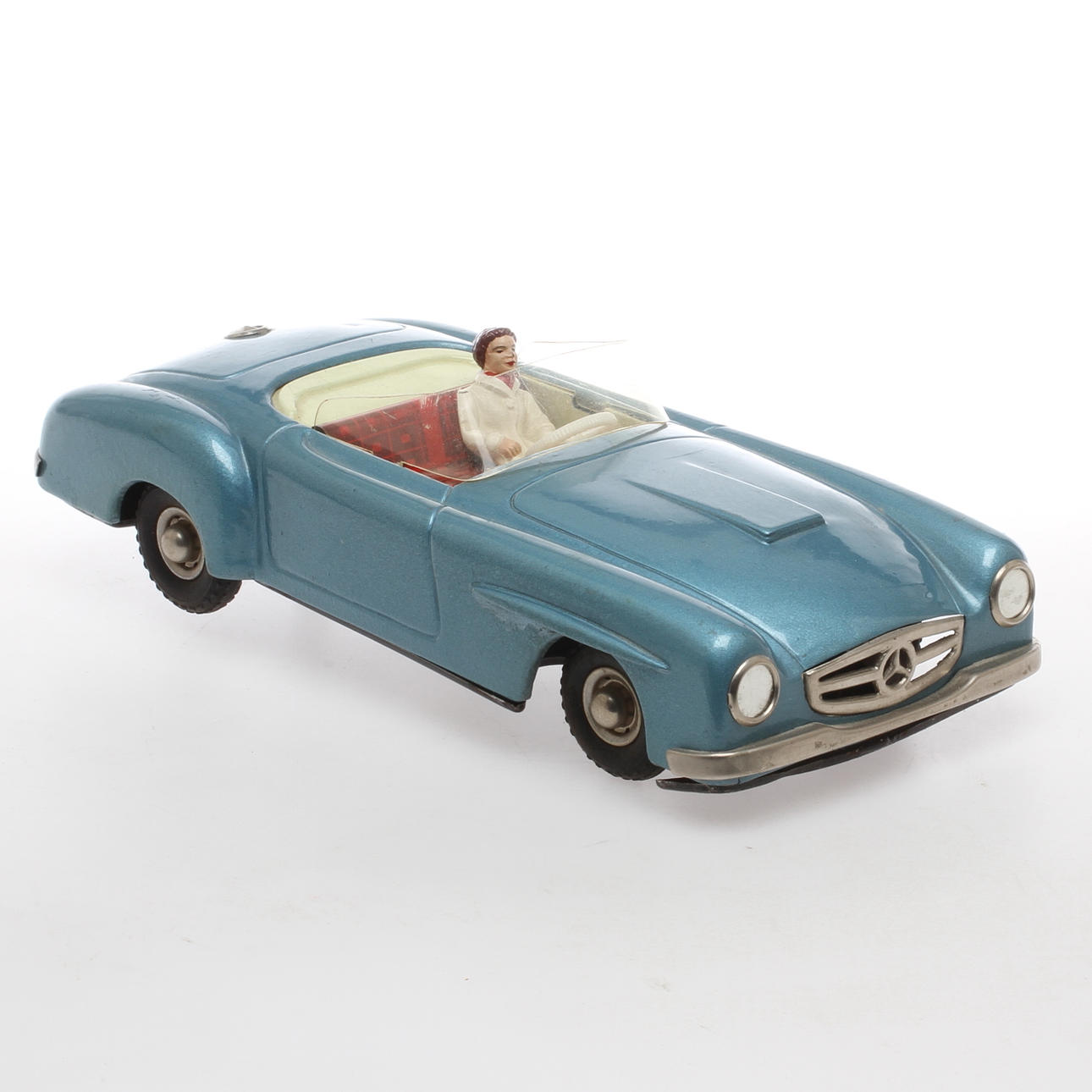 SEIDEL, Mercedes Convertible, W.-Germany,plåtbil, friktion.