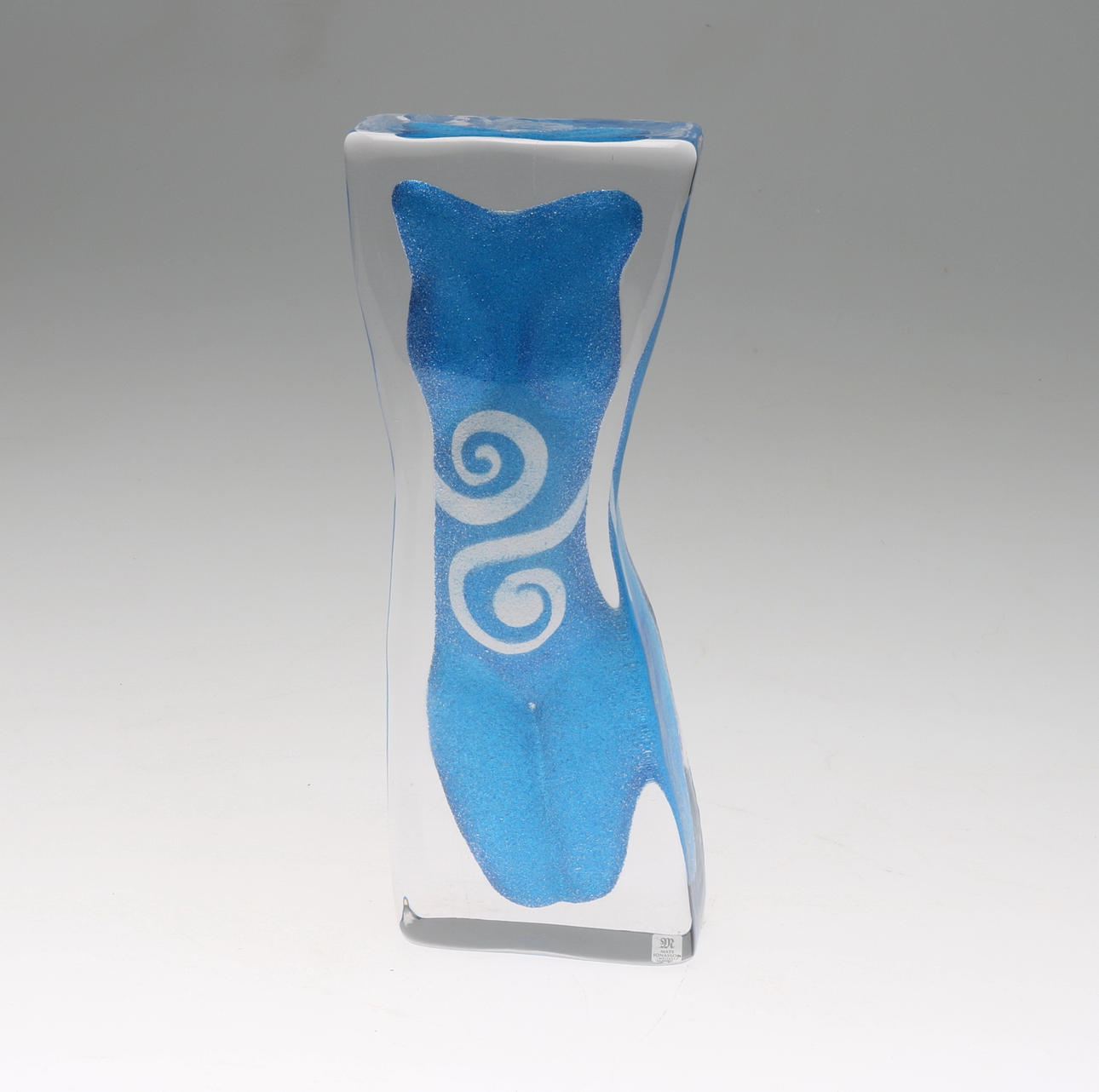 SKULPTUR, kvinnokropp, glas, Erika Höglund, Mats Jonasson, Målerås.