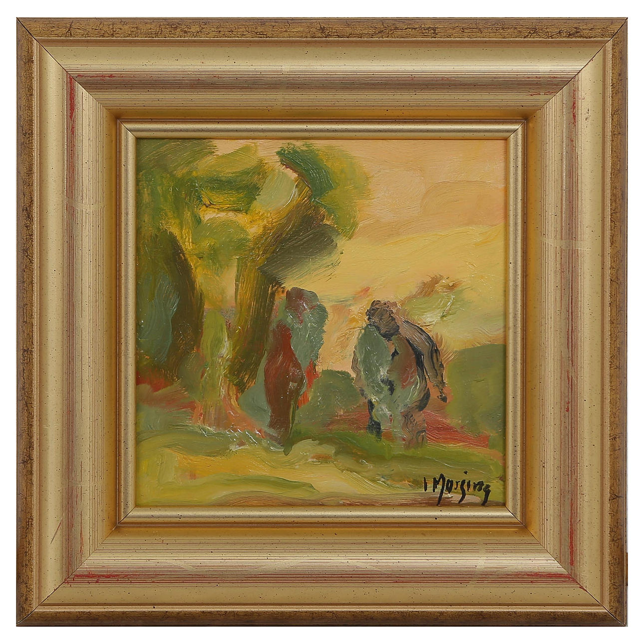 IVAR MORSING. OIL ON PANEL.