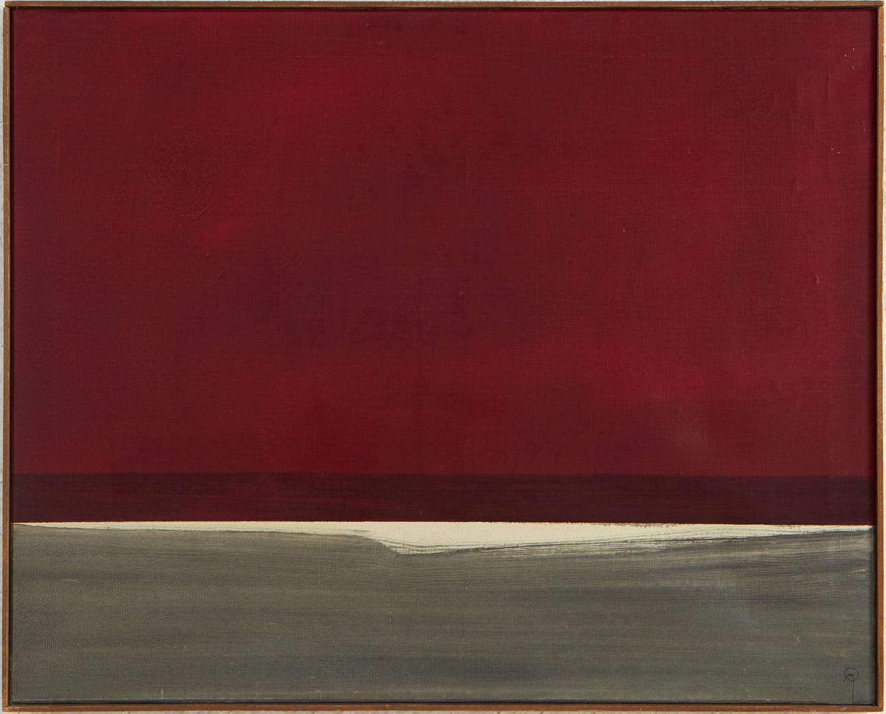 ARNE OLSSON. Komposition, olja på duk.