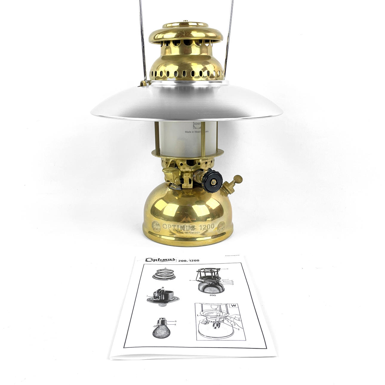 OPTIMUS, Stormlykta 1200, messing, Sverige.
